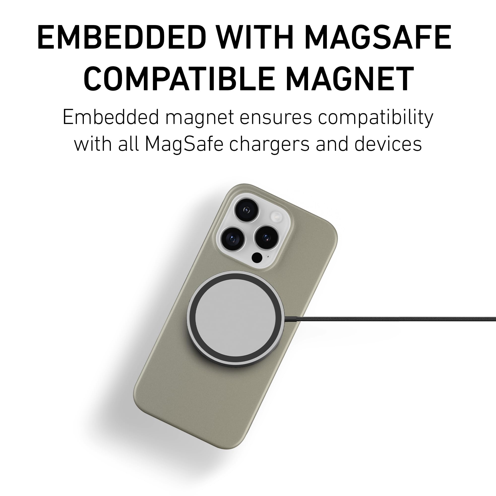 Foto 4 pulgar | Funda Magnética Peel Compatible Con Iphone 16 Pro Natural - Venta Internacional.