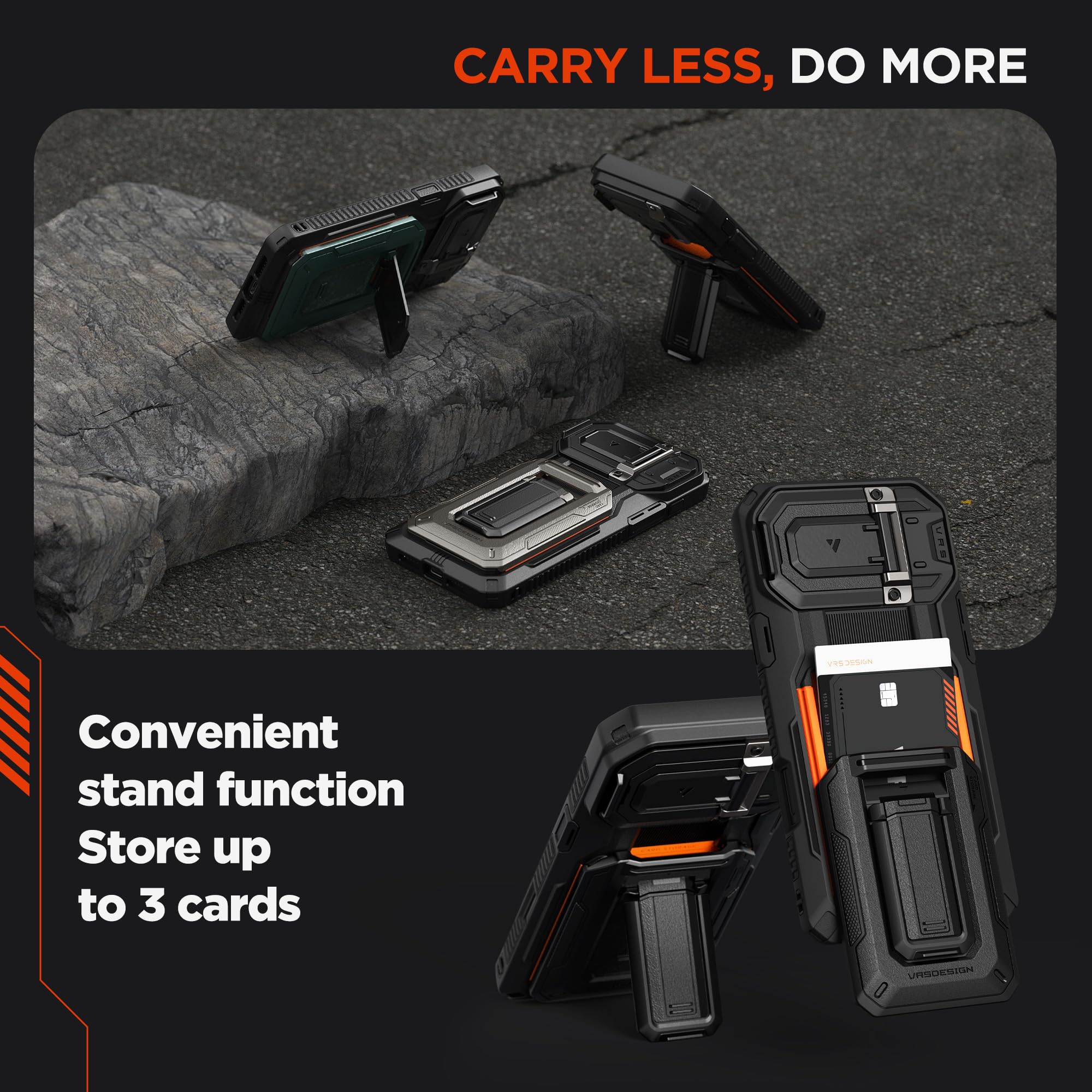 Foto 3 pulgar | Funda Tipo Cartera Con Tarjetero Vrs Design Origin Para Iphone 16 Pro Max - Venta Internacional.