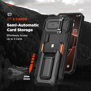 Foto 3 | Funda Tipo Cartera Con Tarjetero Vrs Design Origin Para Iphone 16 Pro Max - Venta Internacional.