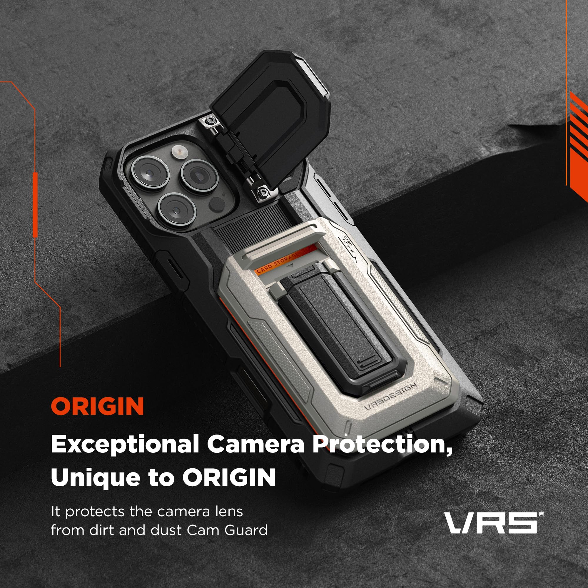 Foto 5 pulgar | Funda Tipo Cartera Con Tarjetero Vrs Design Origin Para Iphone 16 Pro Max - Venta Internacional.