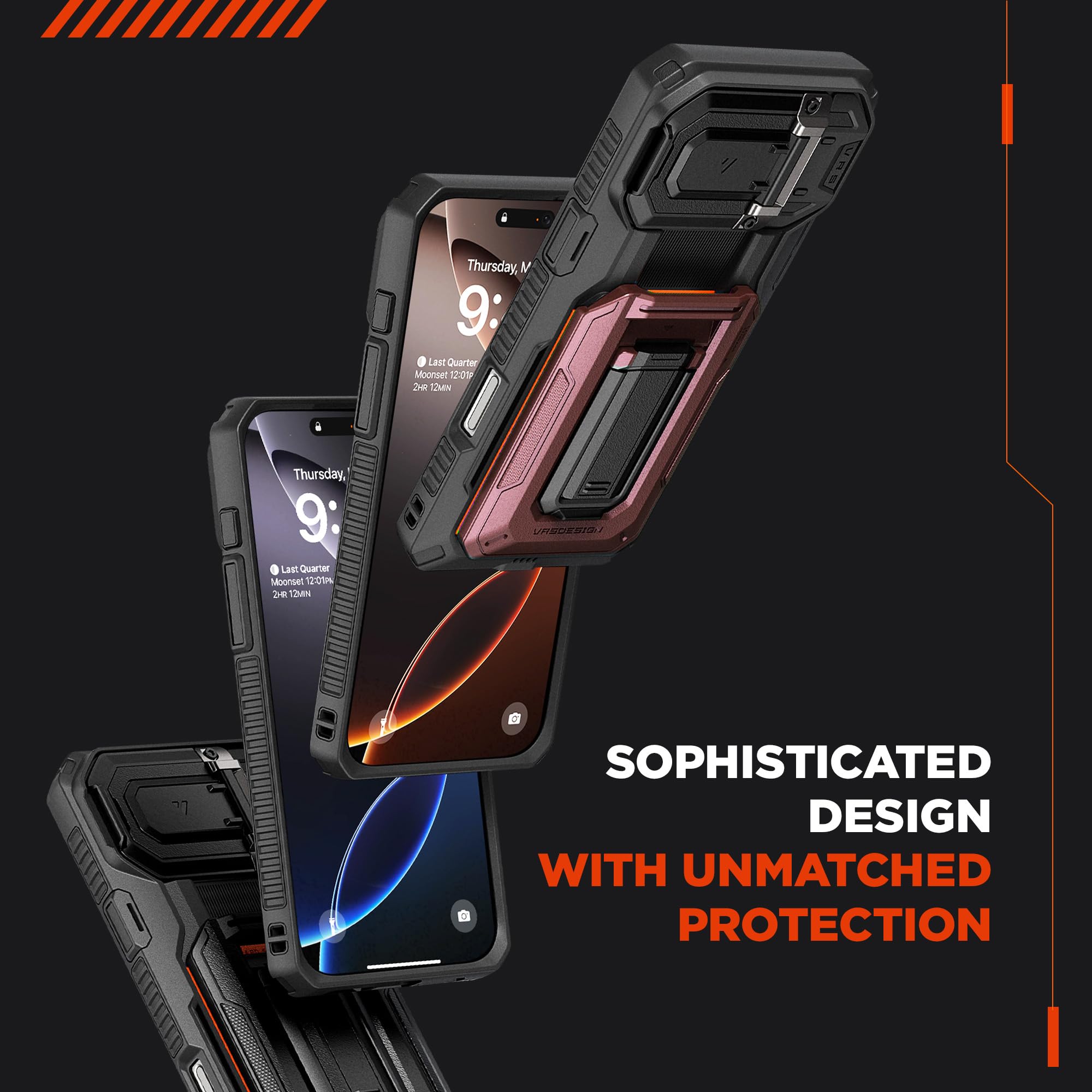 Foto 7 pulgar | Funda Tipo Cartera Con Tarjetero Vrs Design Origin Para Iphone 16 Pro Max - Venta Internacional.