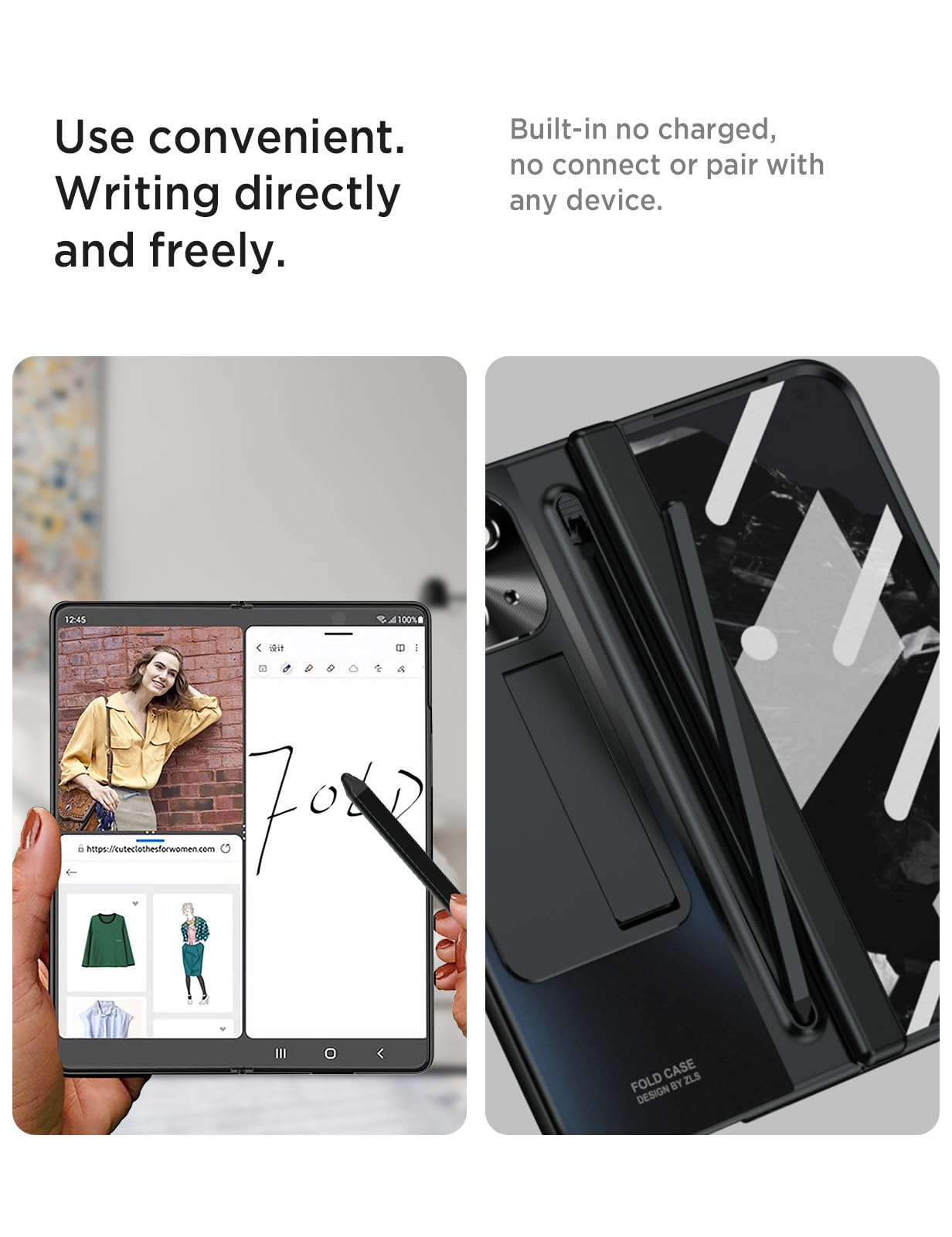 Foto 5 pulgar | Funda Miimall Slim Con Bolígrafo Y Ranura Para Bolígrafo Para Google Pixel 9 Pro Fold - Venta Internacional.