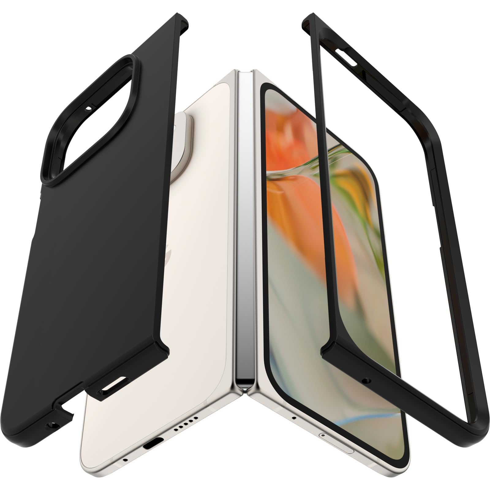 Foto 6 pulgar | Funda Otterbox Thin Flex Series Para Google Pixel 9 Fold Black - Venta Internacional.