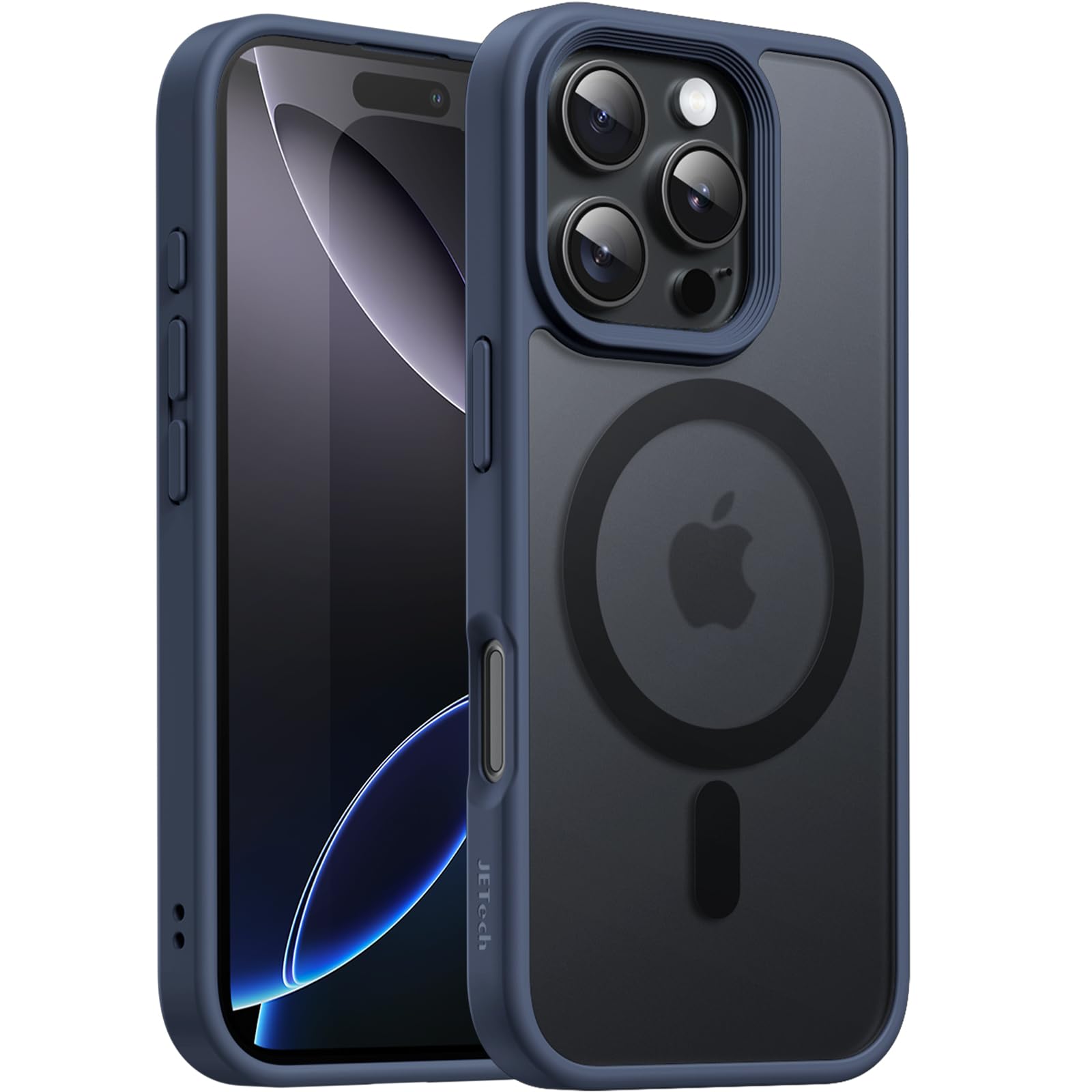 Foto 2 pulgar | Funda Jetech Magnetic Para Iphone 16 Pro Max De 6.9 Pulgadas, Color Azul - Venta Internacional.