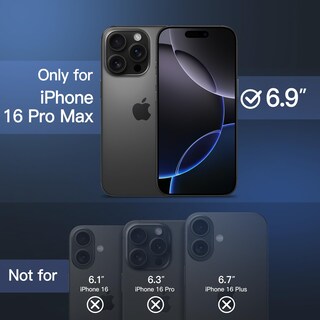 Foto 2 | Funda Jetech Magnetic Para Iphone 16 Pro Max De 6.9 Pulgadas, Color Azul - Venta Internacional.
