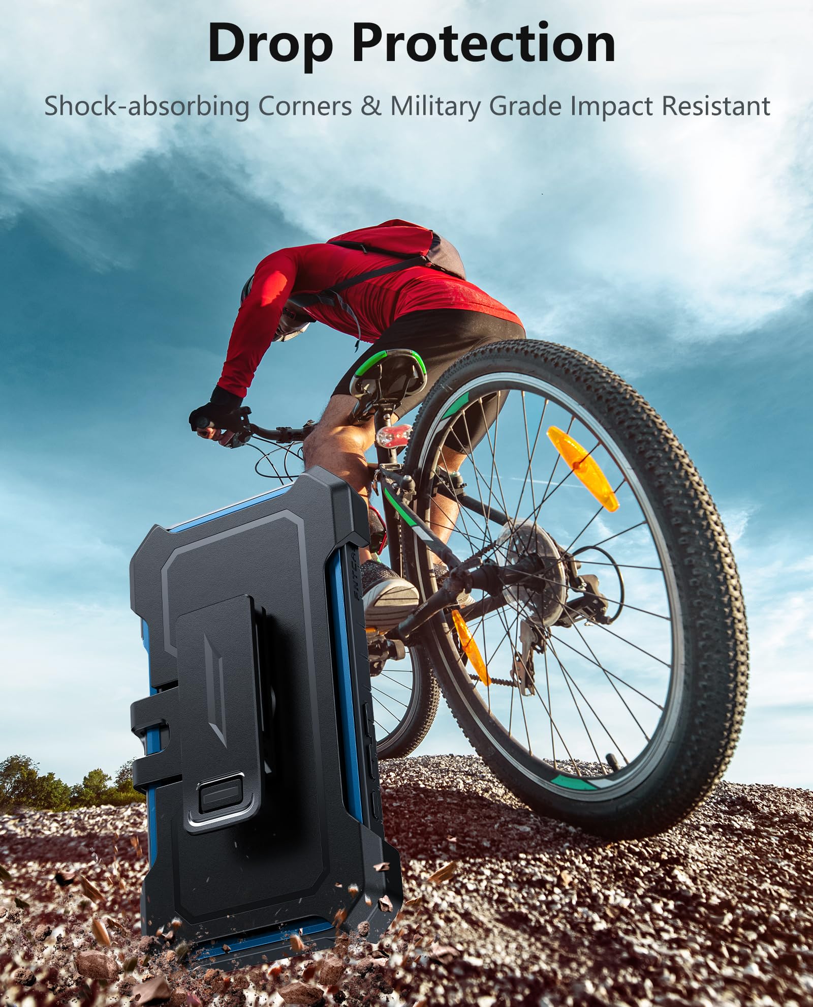 Foto 6 | Funda De Teléfono Fntcase Para Iphone 16, Color Azul De Grado Militar De 6.1 Pulgadas - Venta Internacional.