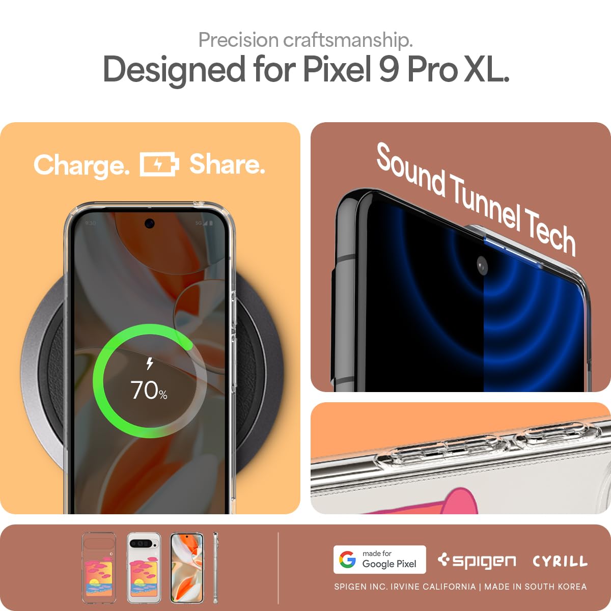 Foto 8 pulgar | Funda Para Teléfono Spigen Ultra Hybrid Diseñada Para Pixel 9 Pro Xl - Venta Internacional.