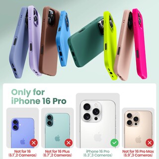 Foto 6 | Funda De Teléfono Cordking Silicone Ultra Slim Para Iphone 16 Pro - Venta Internacional.