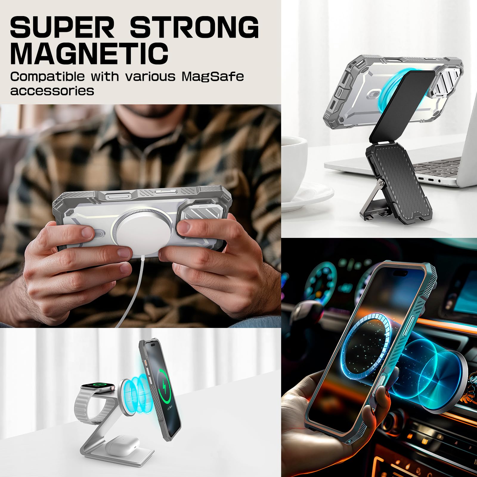 Foto 8 pulgar | Funda Para Teléfono Supcase Unicorn Beetle Mag Xt Para Iphone 16 Pro De 6.3 Pulgadas - Venta Internacional.