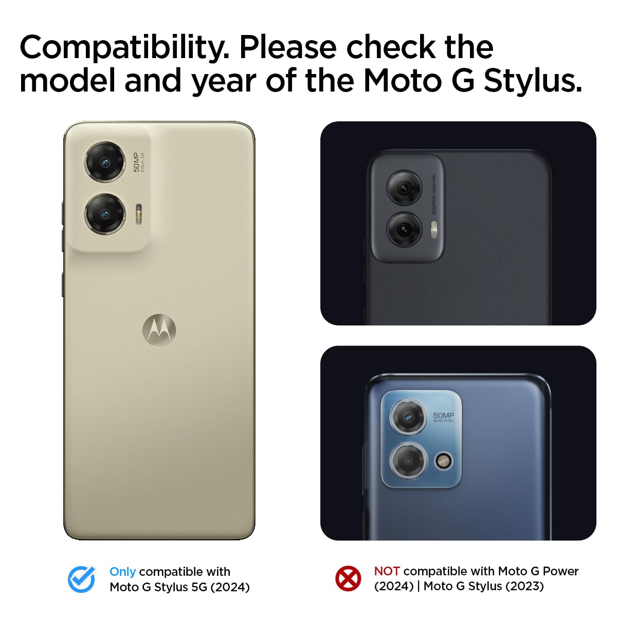 Foto 3 pulgar | Funda Spigen Liquid Air Para Moto G Stylus 5g (2024), Color Negro - Venta Internacional.