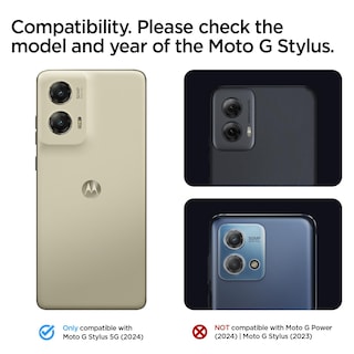 Foto 2 | Funda Spigen Liquid Air Para Moto G Stylus 5g (2024), Color Negro - Venta Internacional.