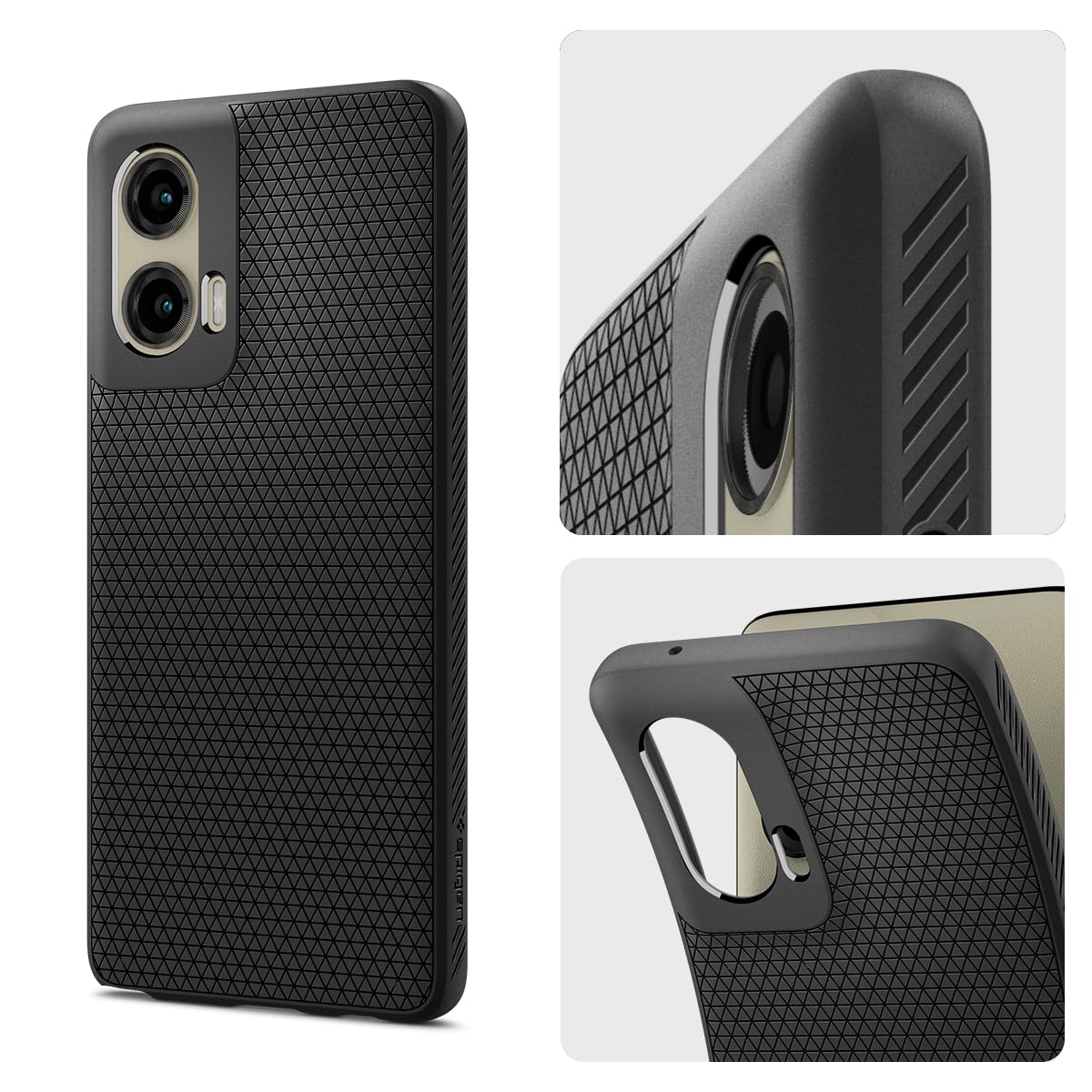 Foto 5 pulgar | Funda Spigen Liquid Air Para Moto G Stylus 5g (2024), Color Negro - Venta Internacional.