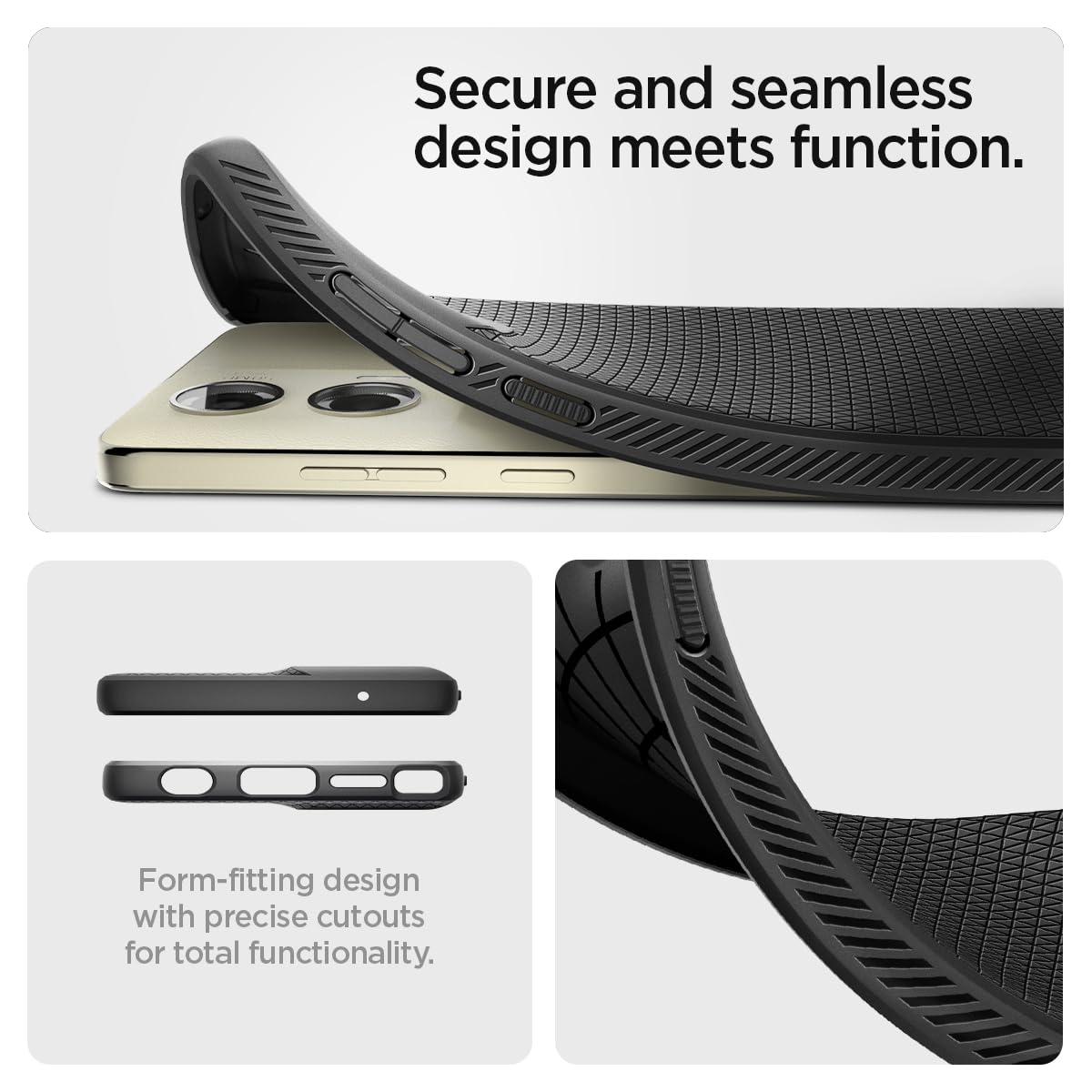 Foto 6 | Funda Spigen Liquid Air Para Moto G Stylus 5g (2024), Color Negro - Venta Internacional.