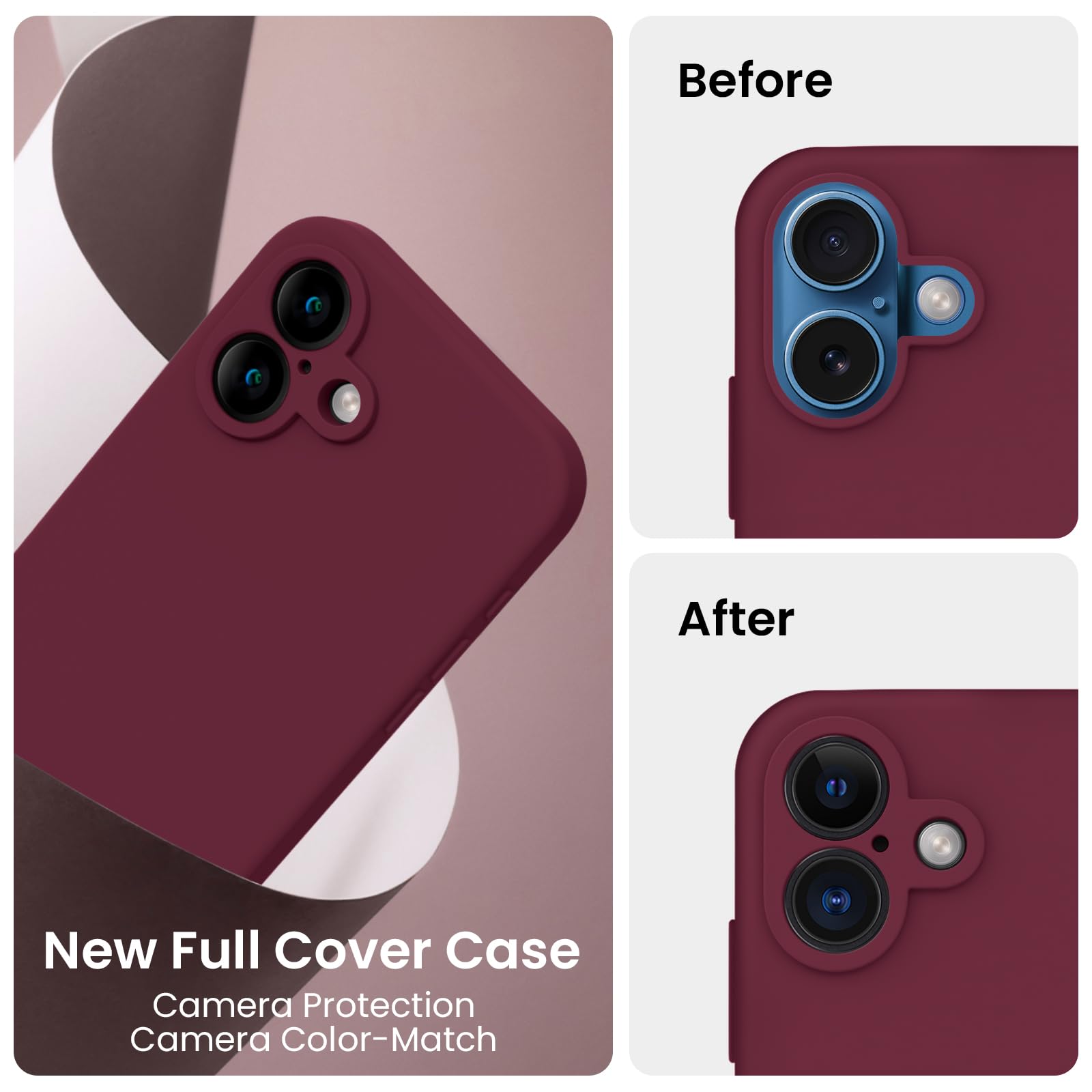 Foto 4 pulgar | Funda Firenova Diseñada Para Iphone 16 Plus Silicone Plum - Venta Internacional.