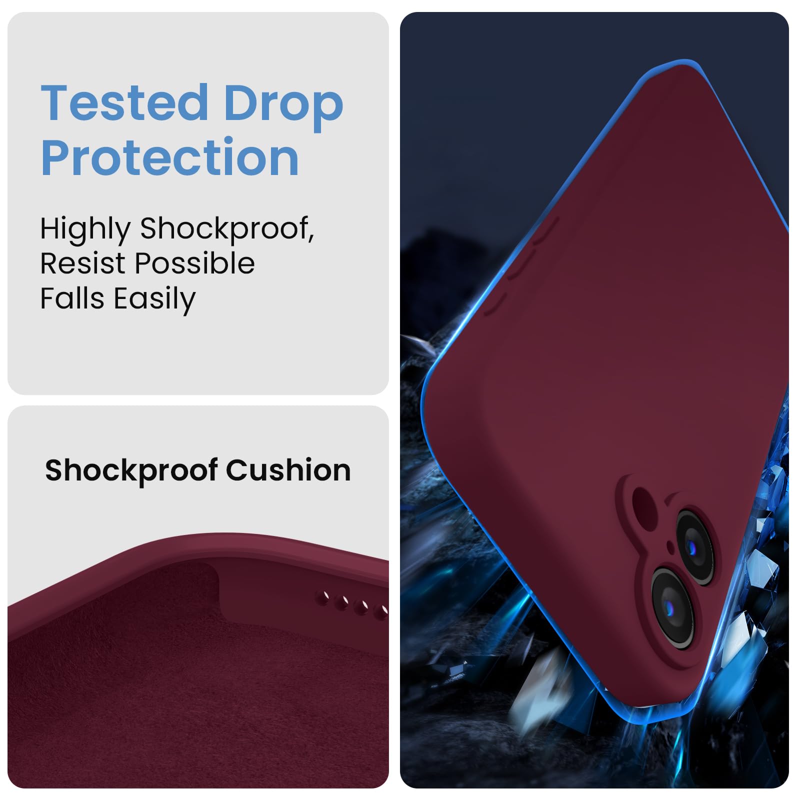 Foto 5 pulgar | Funda Firenova Diseñada Para Iphone 16 Plus Silicone Plum - Venta Internacional.