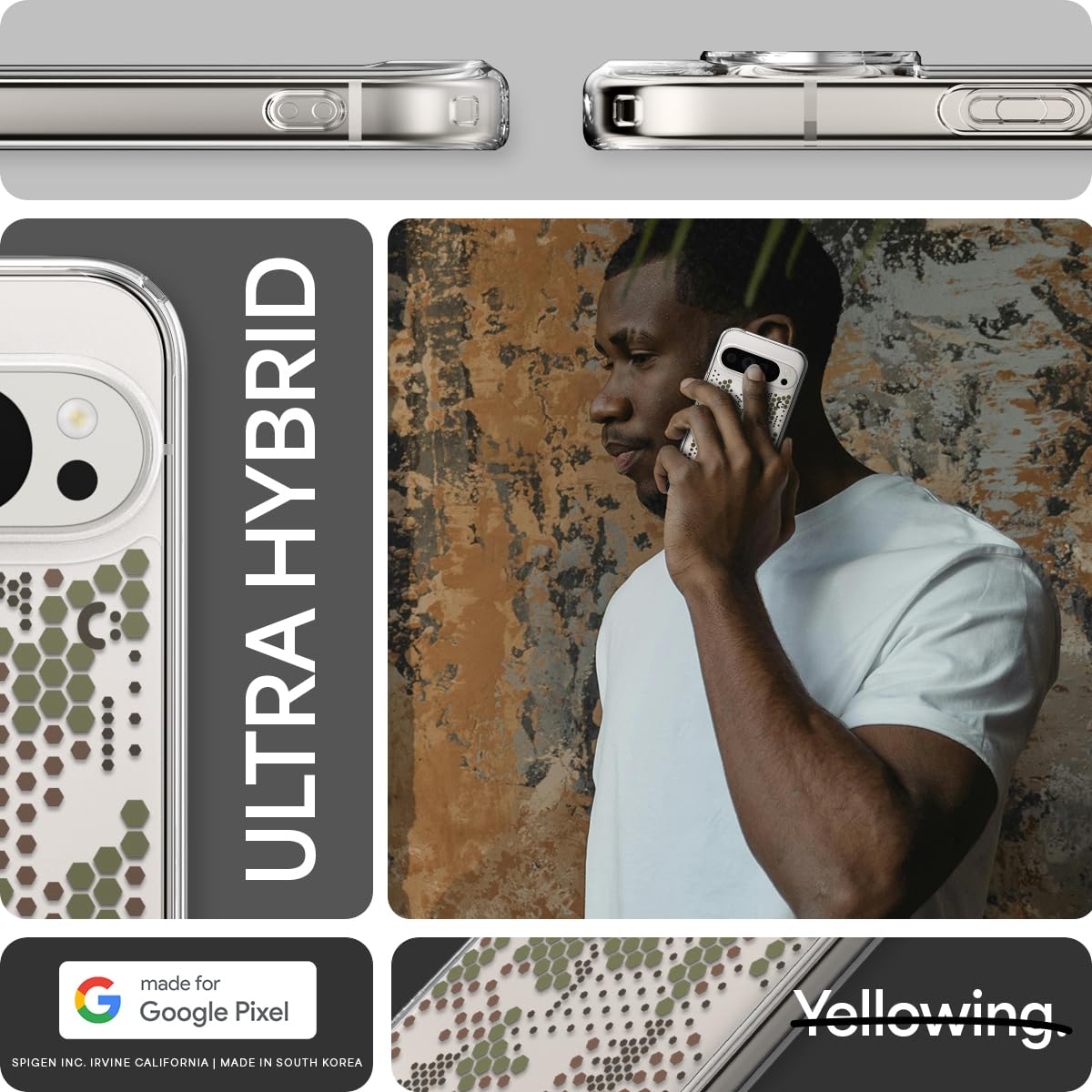 Foto 3 pulgar | Funda Spigen Ultra Hybrid Diseñada Para Pixel 9/9 Pro - Venta Internacional.