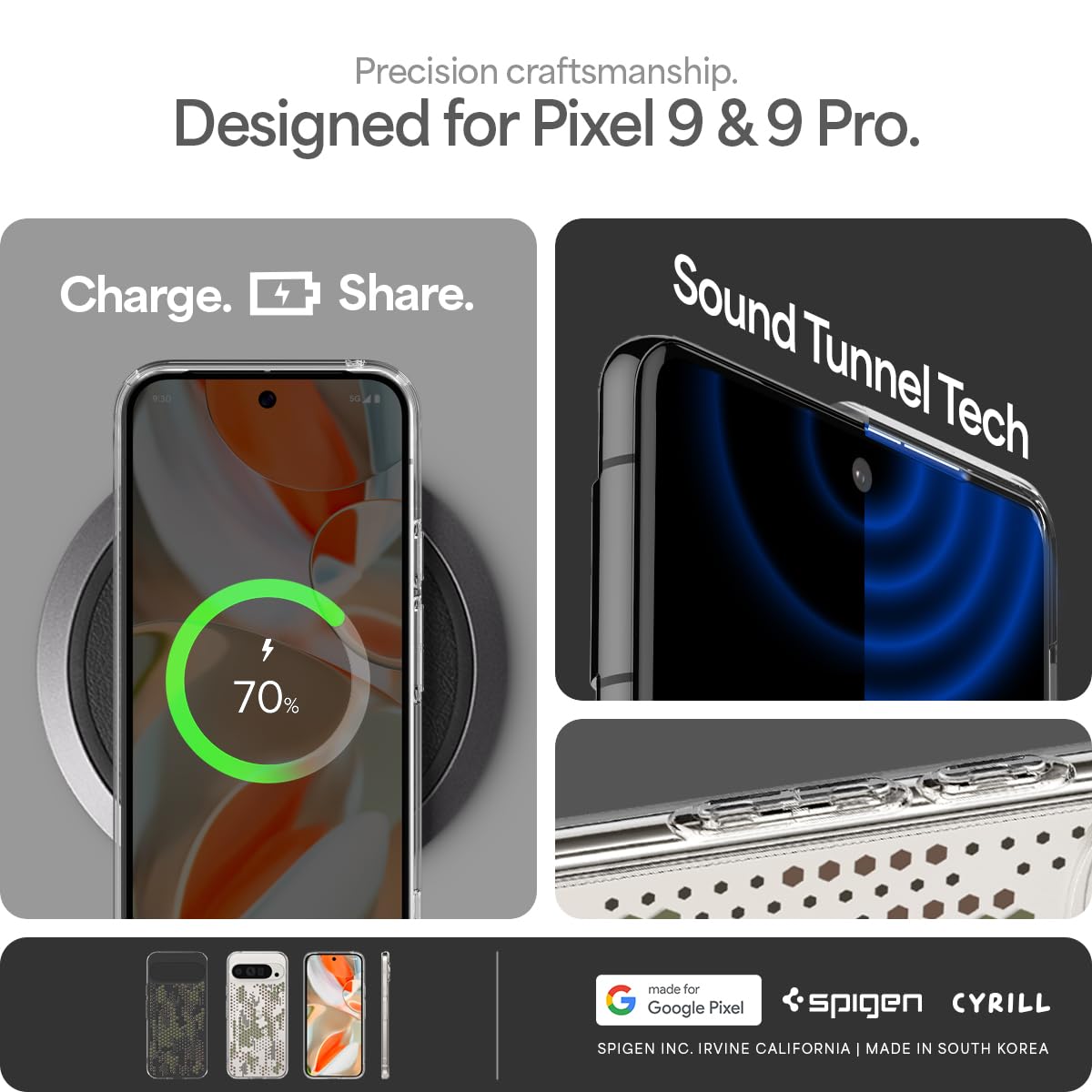 Foto 8 pulgar | Funda Spigen Ultra Hybrid Diseñada Para Pixel 9/9 Pro - Venta Internacional.
