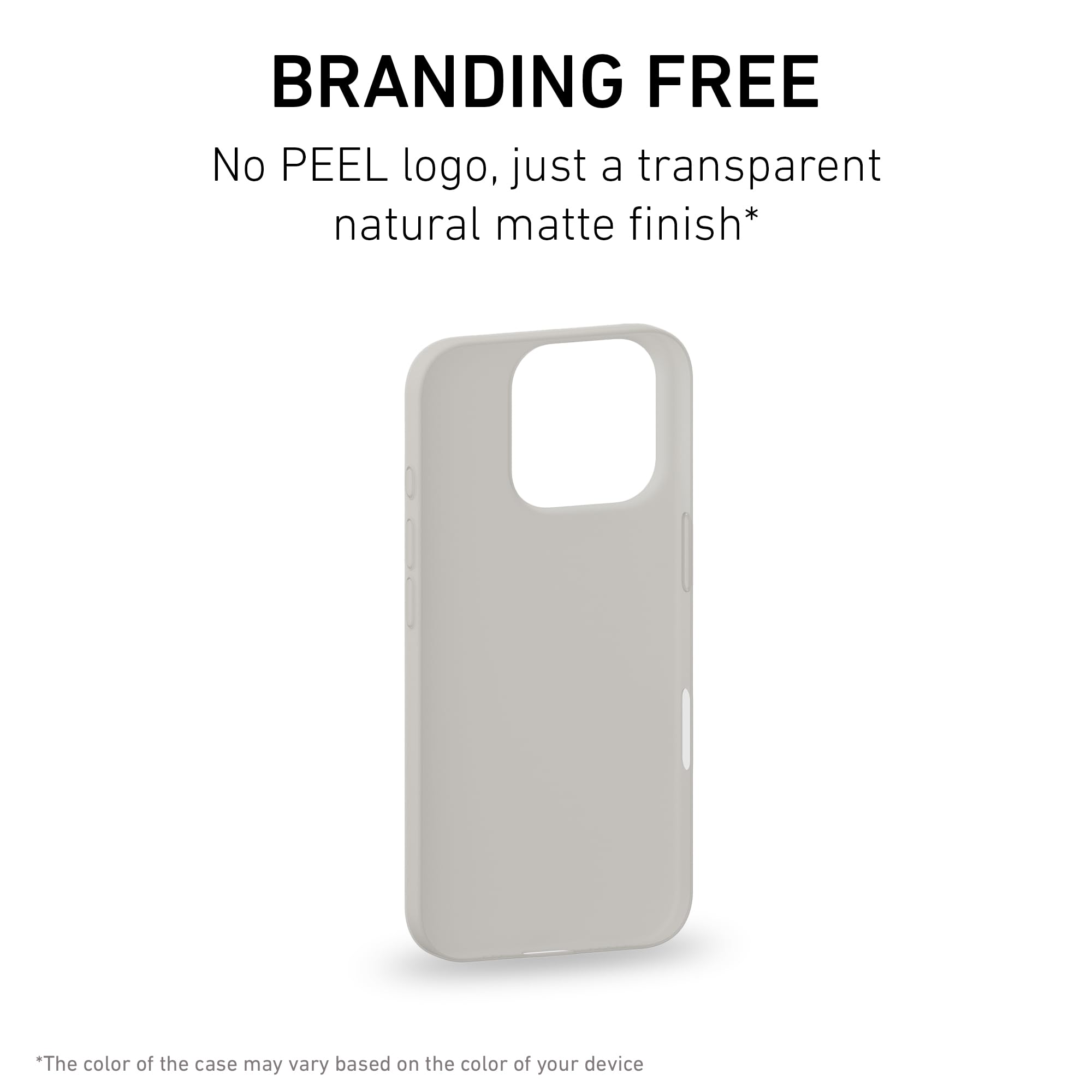 Foto 6 pulgar | Funda Peel Original Super Thin Para Iphone 16 Pro Transparente - Venta Internacional.