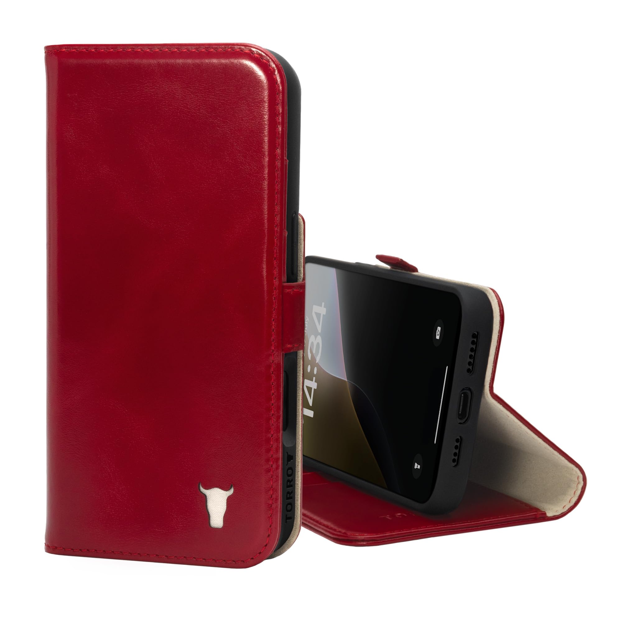 Foto 2 pulgar | Funda Torro Premium Leather Para Iphone 16 Pro Max, Color Rojo - Venta Internacional.
