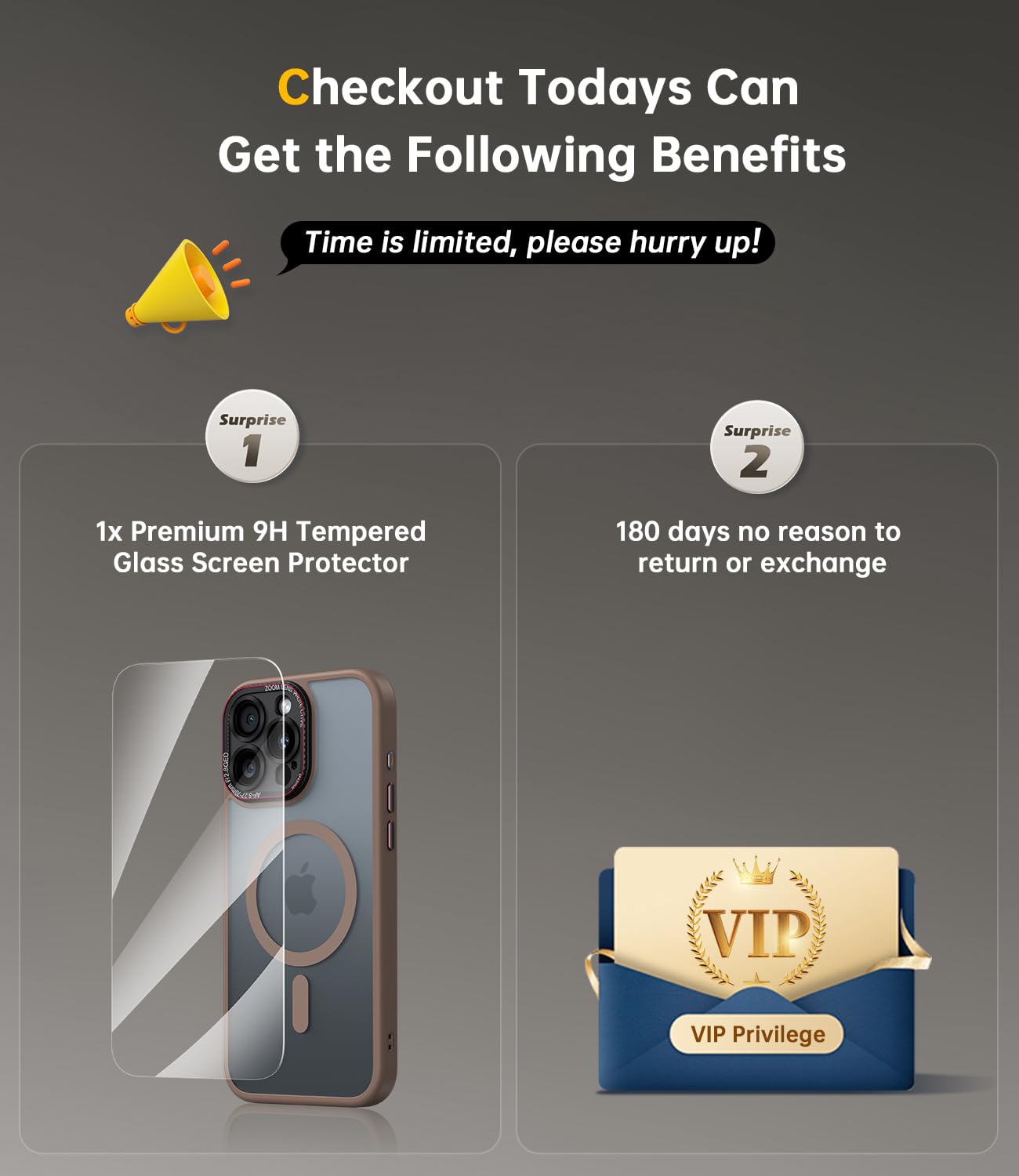 Foto 3 pulgar | Funda Jueshituo Para Iphone 16 Pro Con Protector De Pantalla - Venta Internacional.