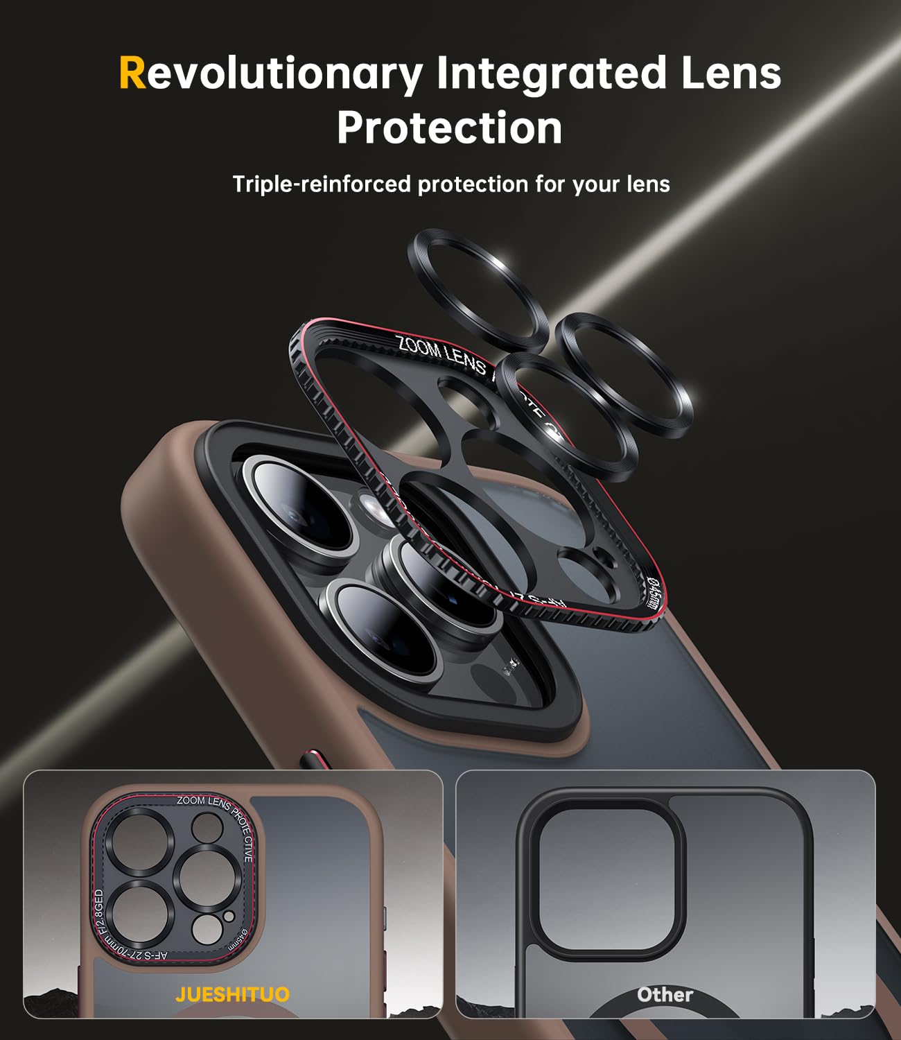 Foto 4 pulgar | Funda Jueshituo Para Iphone 16 Pro Con Protector De Pantalla - Venta Internacional.