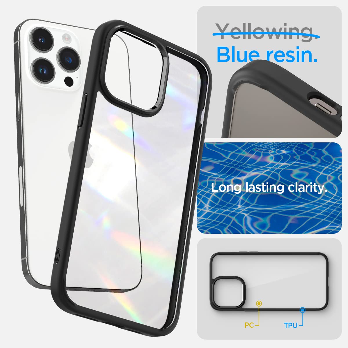 Foto 4 | Funda Para Iphone 14 Pro, Ultra Híbrida, Antiamarilleo - Venta Internacional.
