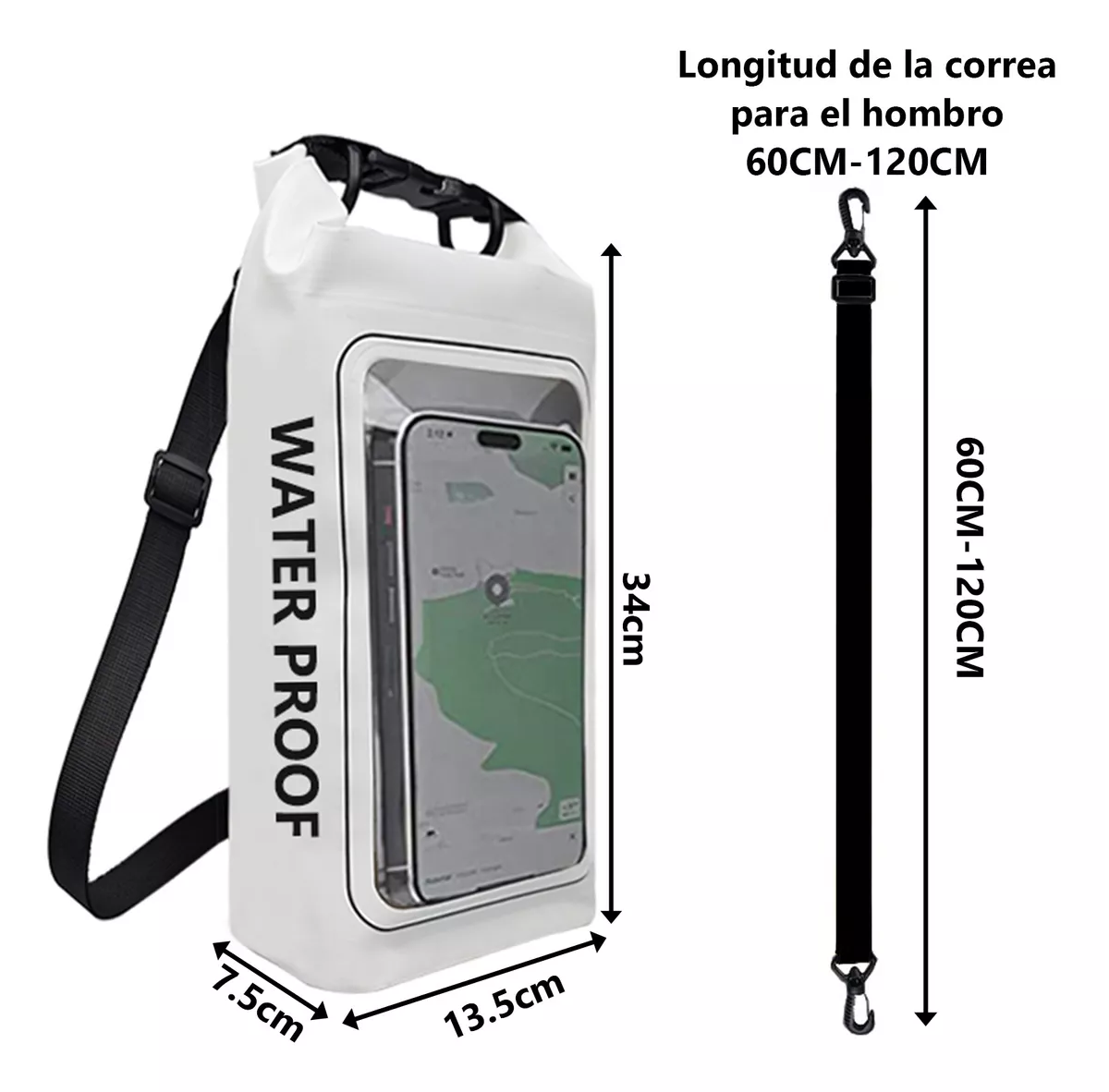 Foto 3 pulgar | Bolsa Seca Impermeable de 2 l