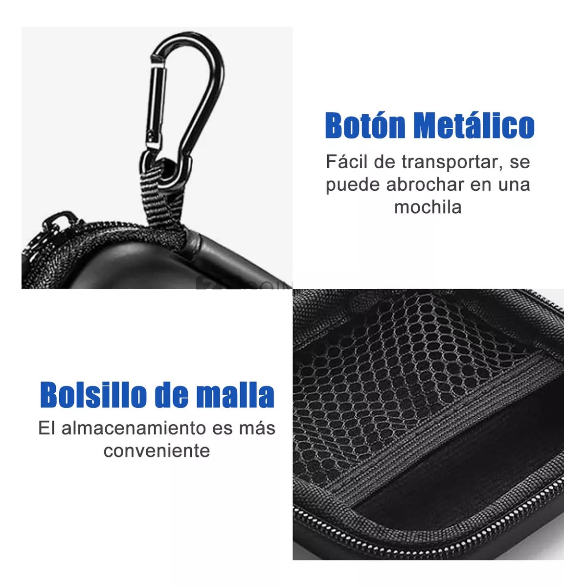 Foto 4 pulgar | Funda para AirPods Eo Safe Imports Negra