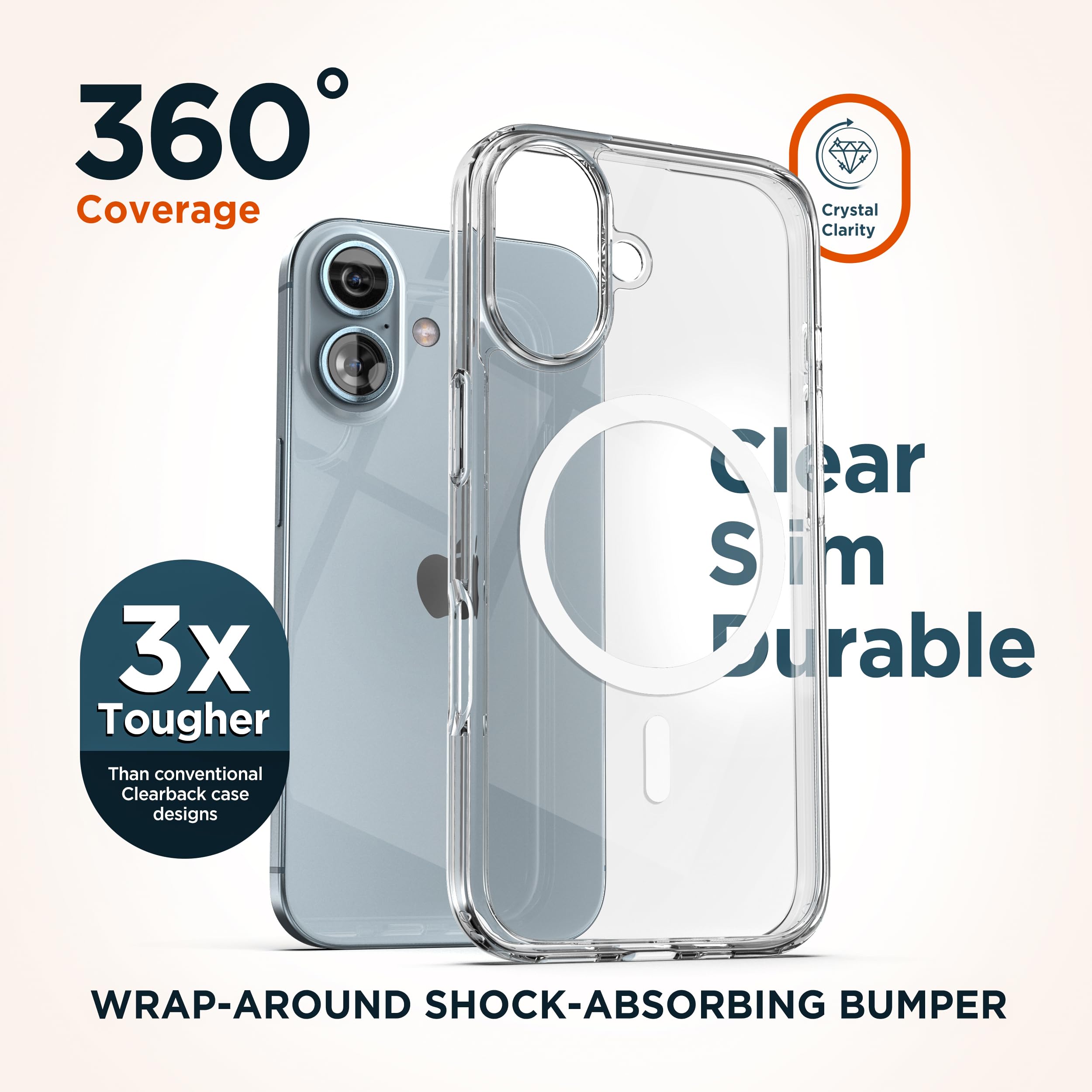 Foto 4 pulgar | Funda Para Cinturón Compatible Con Iphone 16 Transparente Con Magsafe - Venta Internacional.