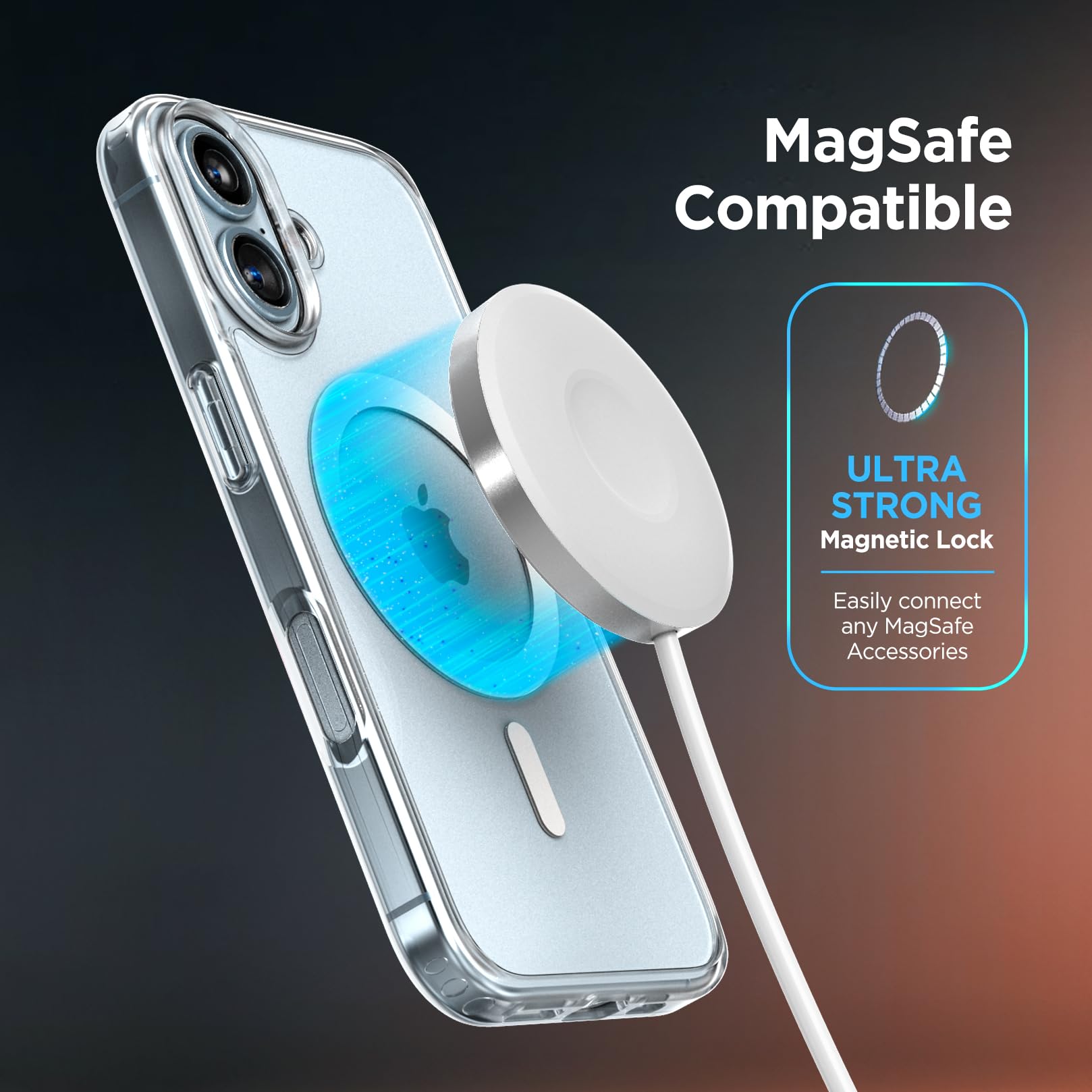 Foto 5 | Funda Para Cinturón Compatible Con Iphone 16 Transparente Con Magsafe - Venta Internacional.