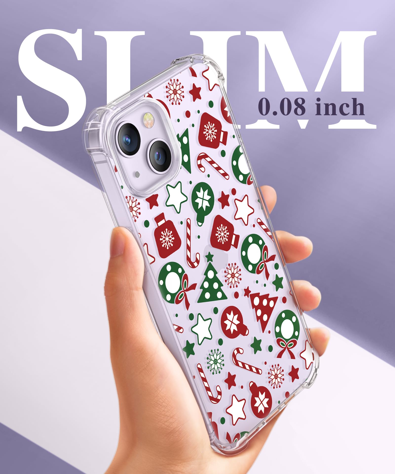 Foto 7 pulgar | Funda De Teléfono Gviewin Para Iphone 14 Floral Con Protector De Pantalla - Venta Internacional.