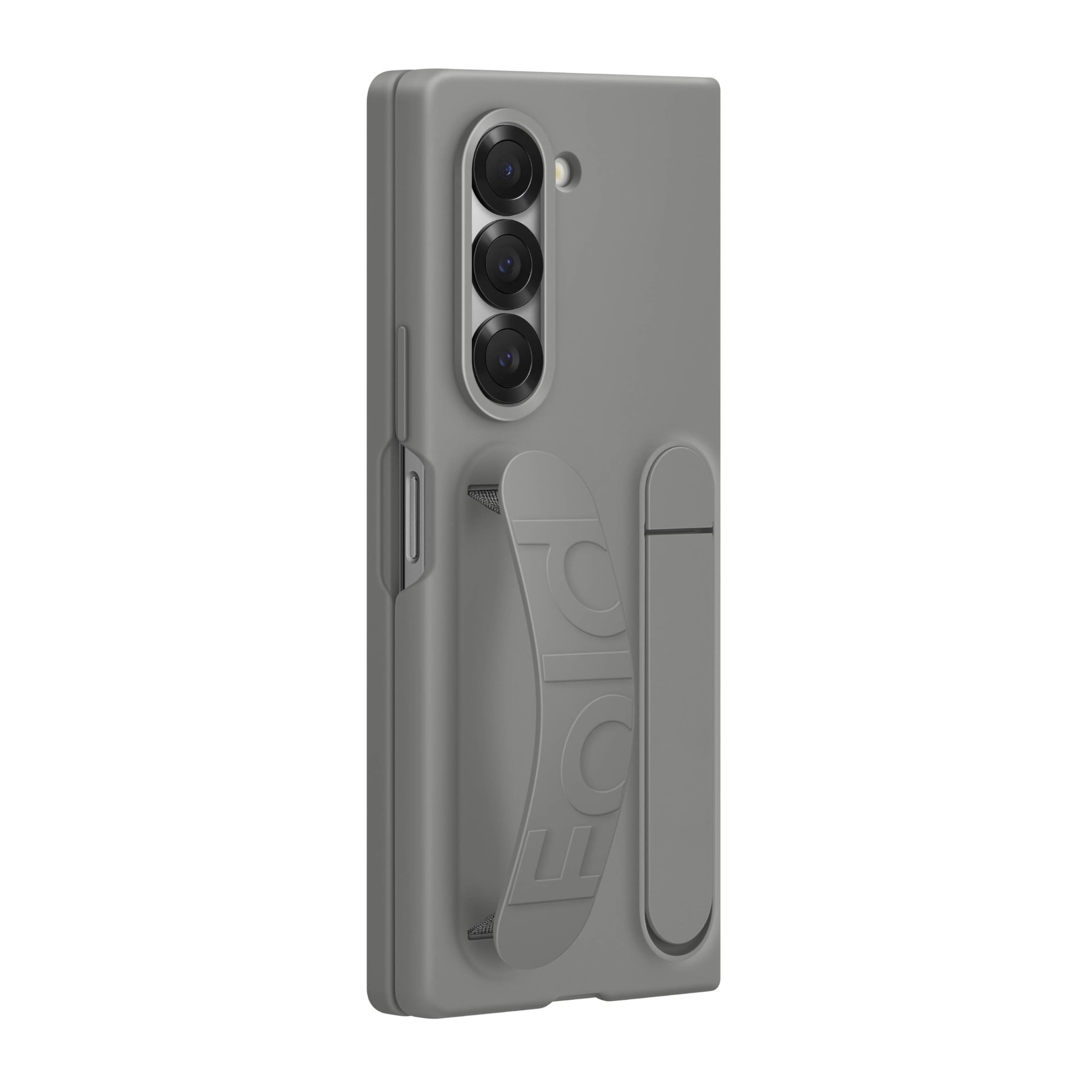 Foto 6 pulgar | Funda De Silicona Para Samsung Galaxy Z Fold 6 Con Soporte Gris - Venta Internacional.