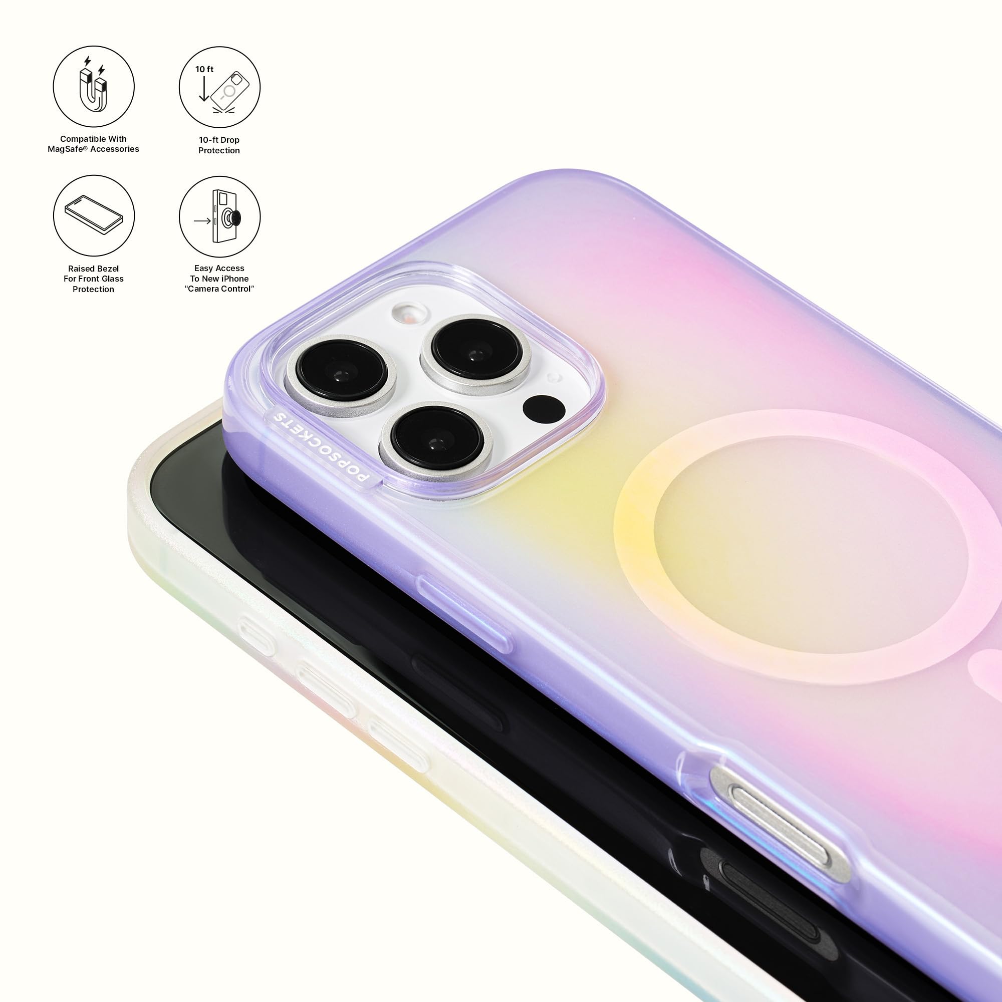 Foto 4 pulgar | Funda Para Teléfono Popsockets Iphone 16 Pro Compatible Con Magsafe - Venta Internacional.