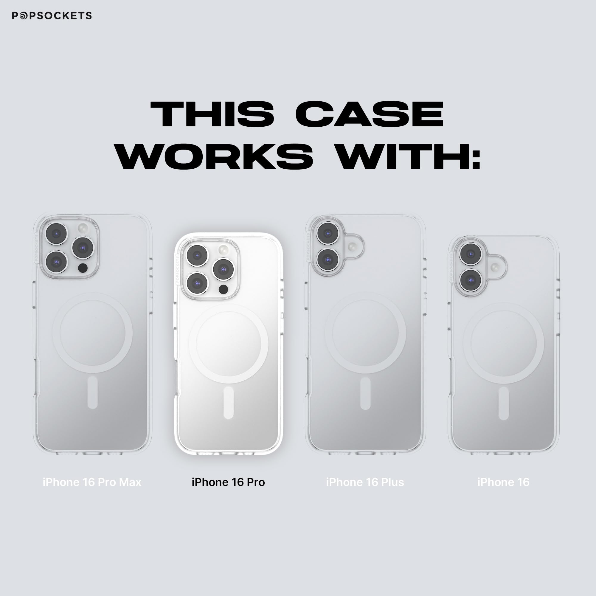 Foto 7 pulgar | Funda Para Teléfono Popsockets Iphone 16 Pro Compatible Con Magsafe - Venta Internacional.