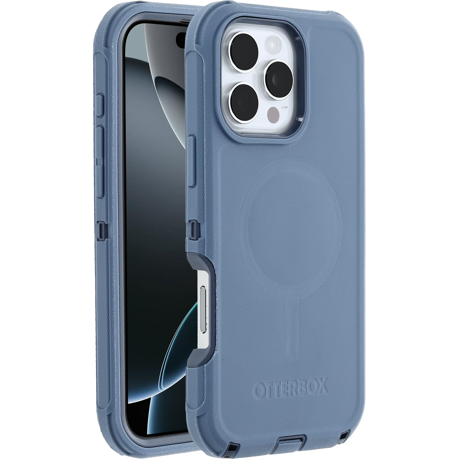 Foto 4 pulgar | Funda Otterbox Defender Series Para Iphone 16 Pro Max Baby Blue - Venta Internacional.