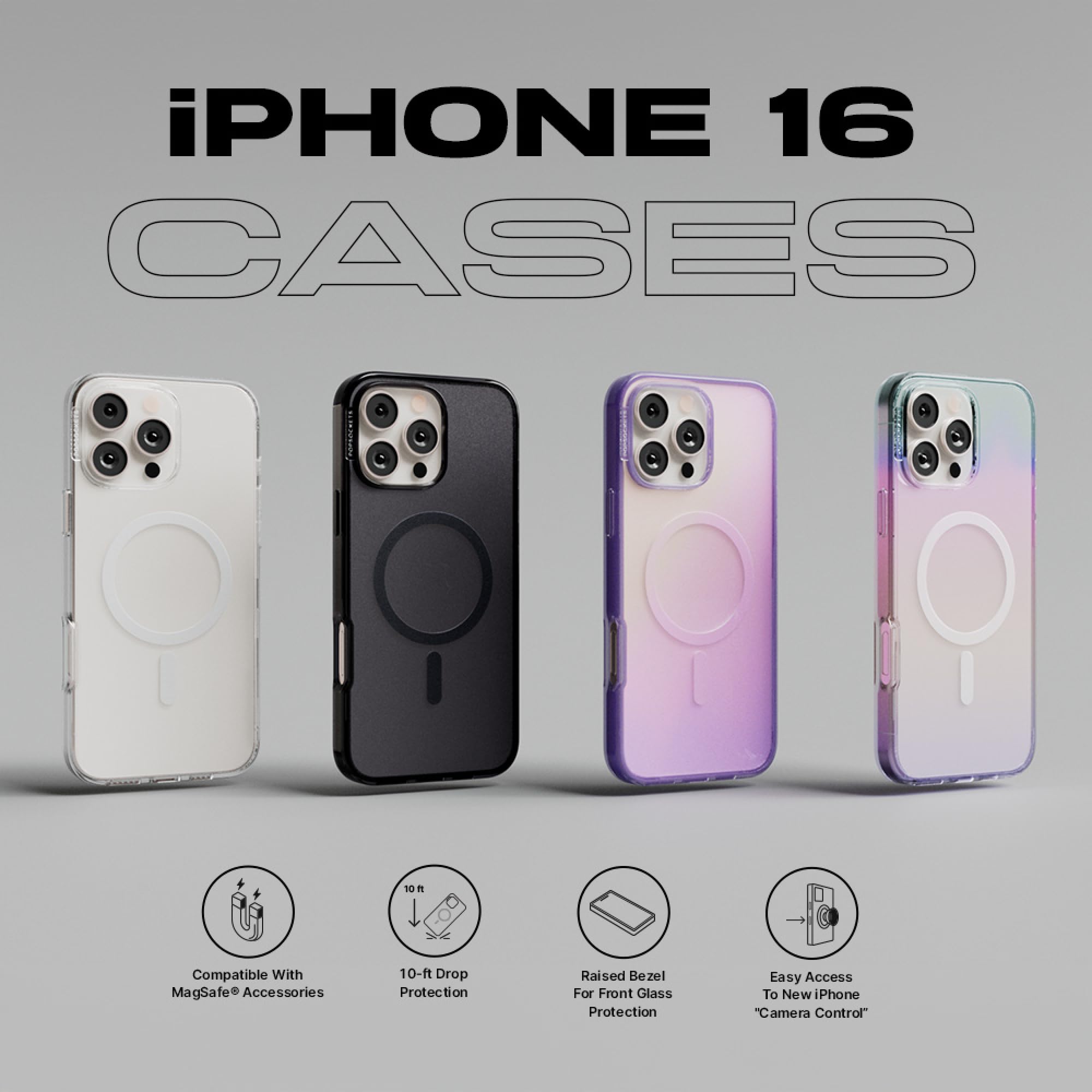 Foto 6 pulgar | Funda De Teléfono Popsockets Para Iphone 16 Pro Max Compatible Con Magsafe - Venta Internacional.