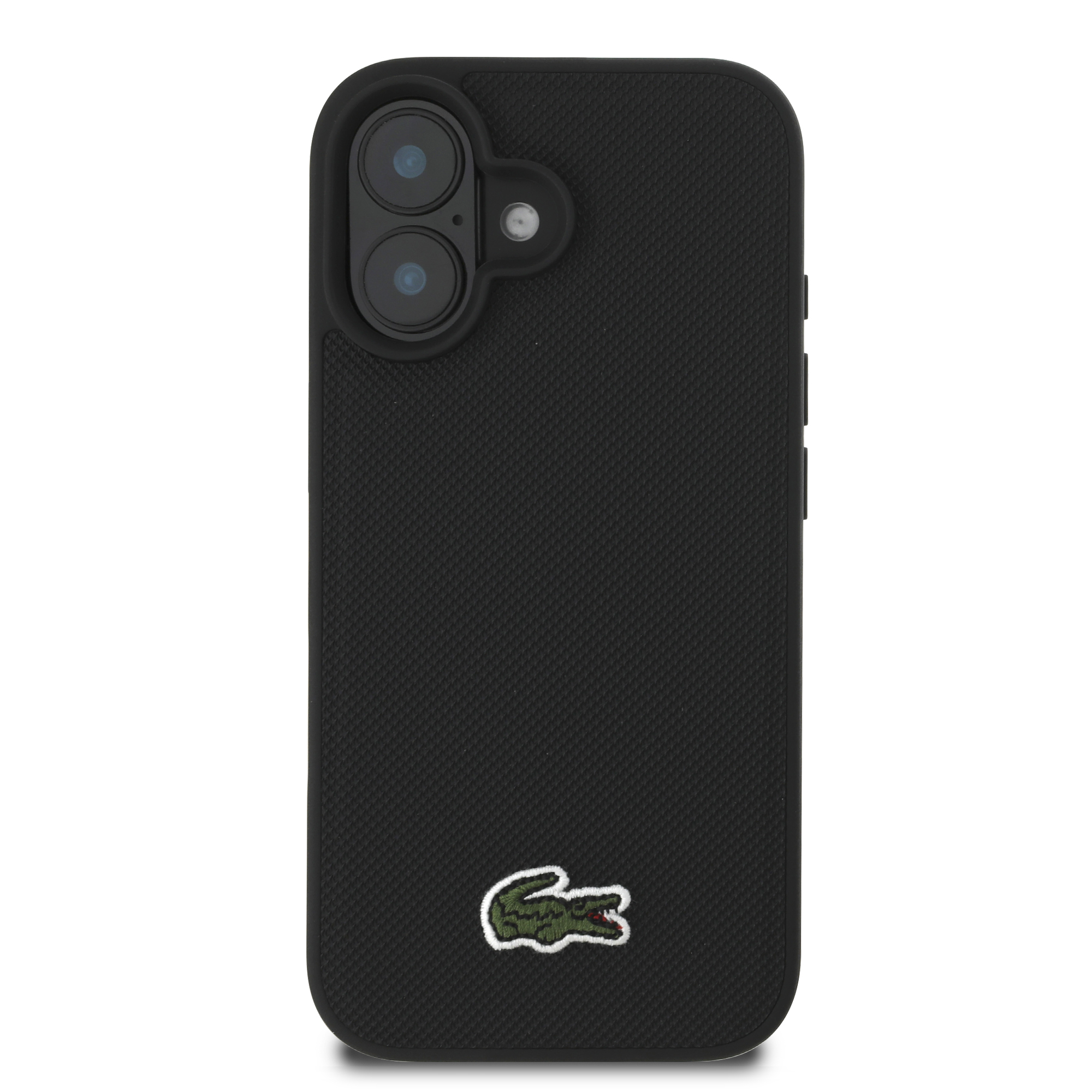 Foto 4 pulgar | Funda Lacoste Bordado Para Iphone 16 - Negro Original