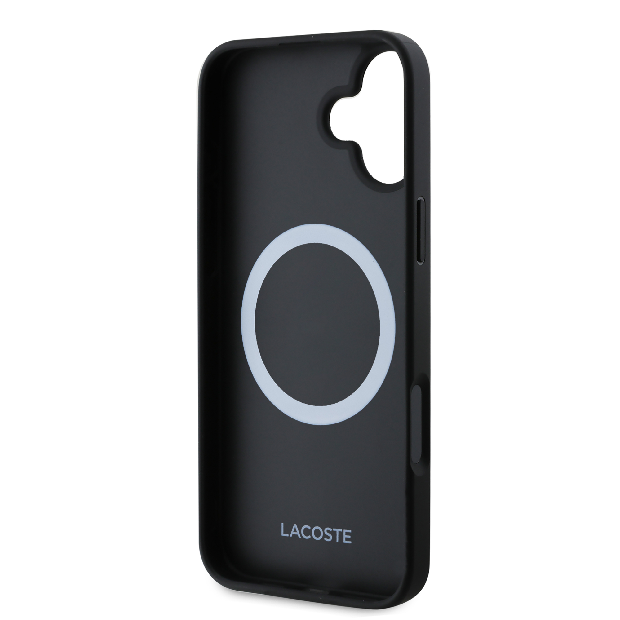 Foto 8 pulgar | Funda Lacoste Bordado Para Iphone 16 - Negro Original