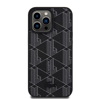 Foto 3 | Funda Lacoste Monograma Para Iphone 15 Pro Max - Negro Original