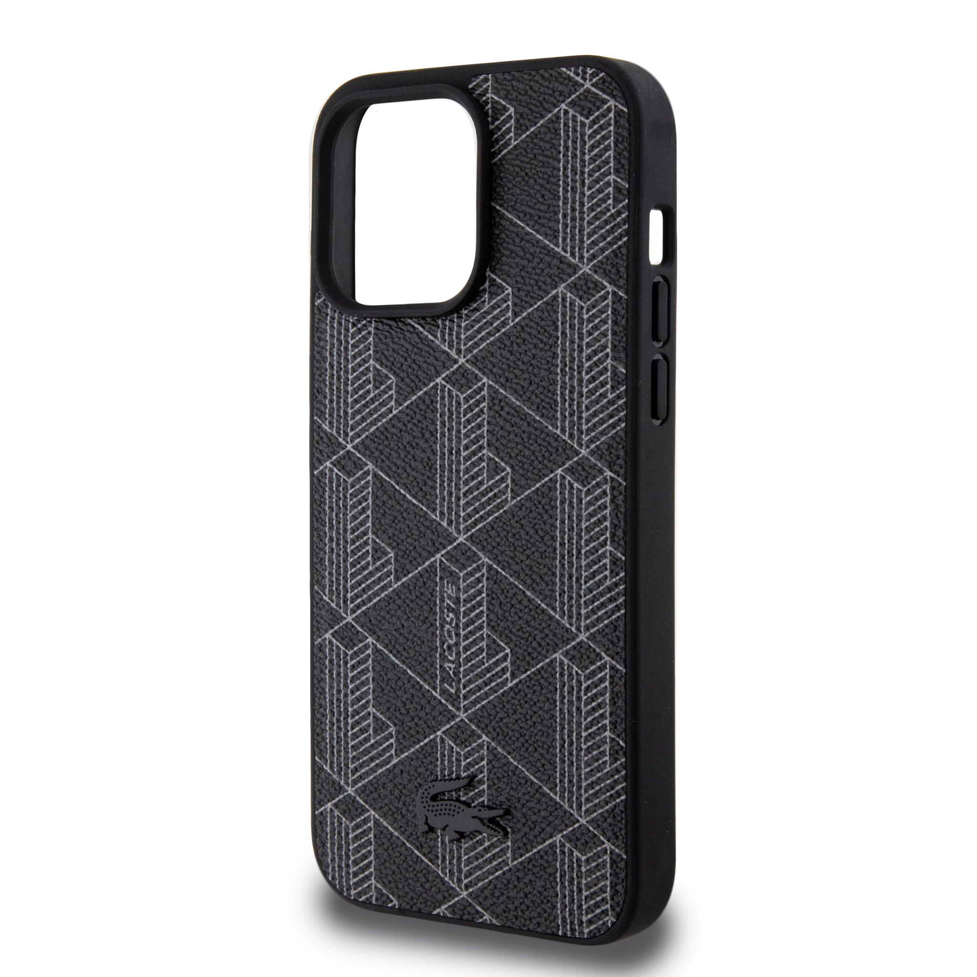 Foto 6 | Funda Lacoste Monograma Para Iphone 15 Pro Max - Negro Original