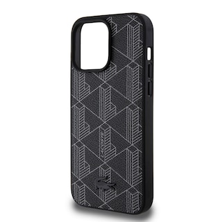 Foto 6 | Funda Lacoste Monograma Para Iphone 15 Pro Max - Negro Original