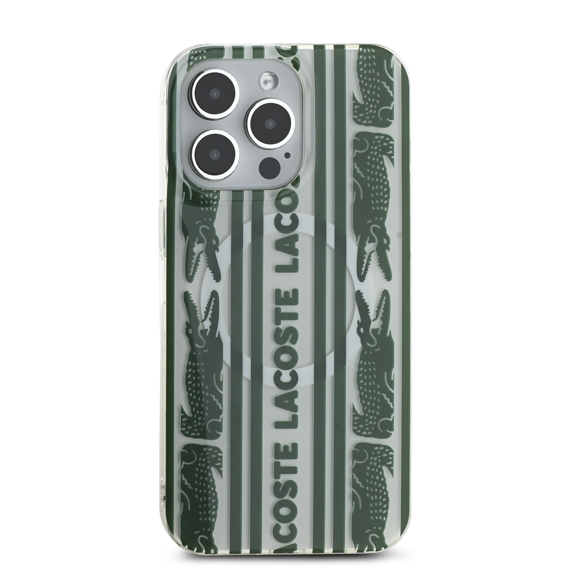 Foto 4 pulgar | Funda Lacoste Tpu Cocodrilo Para Iphone 15 Pro Max Original