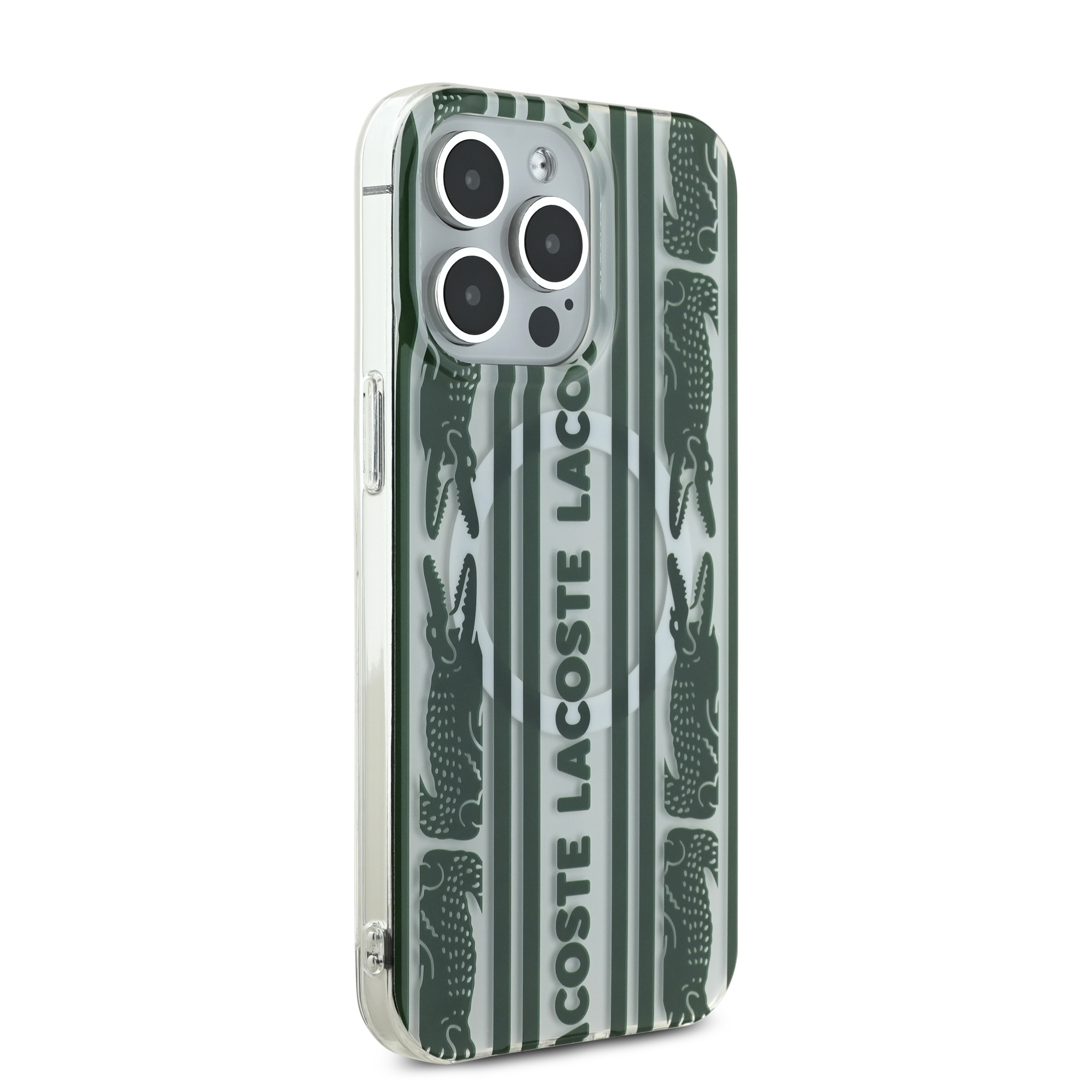 Foto 5 pulgar | Funda Lacoste Tpu Cocodrilo Para Iphone 15 Pro Max Original