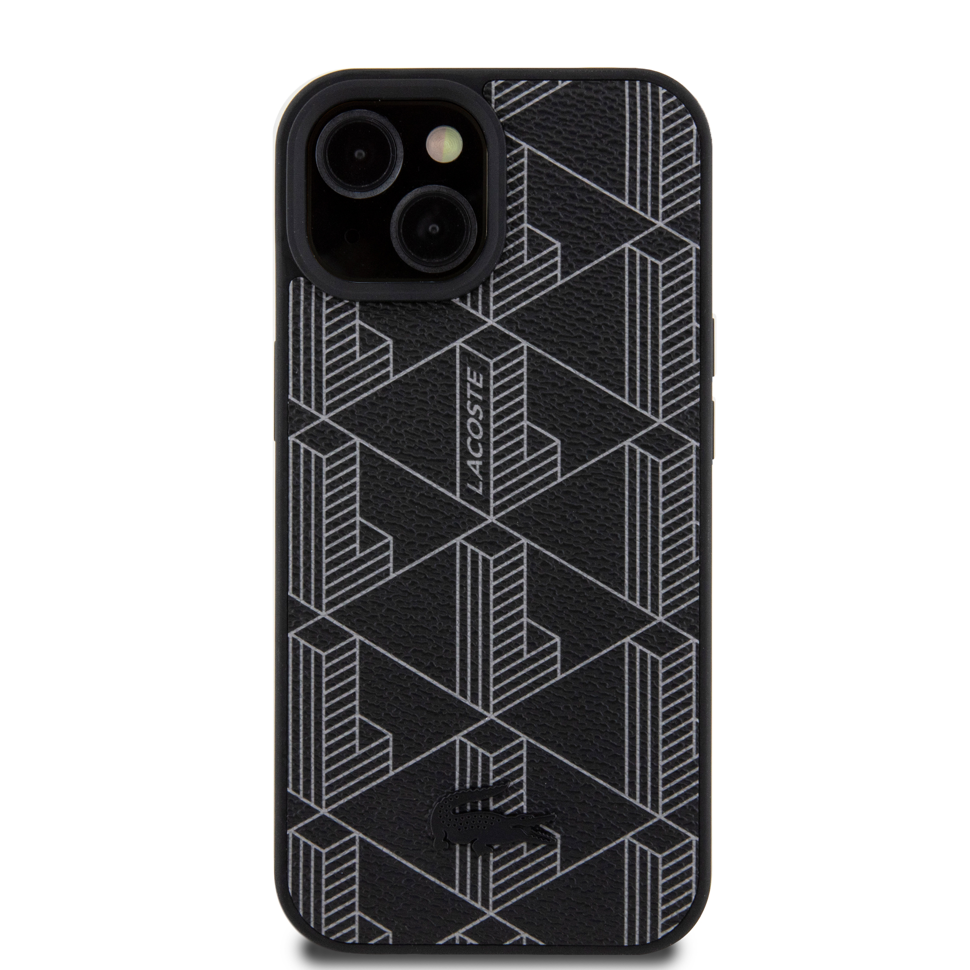 Foto 4 pulgar | Funda Lacoste Pu Monograma Para Iphone 15 - Negro Original