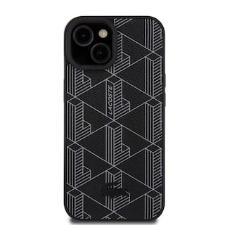 Foto 3 | Funda Lacoste Pu Monograma Para Iphone 15 - Negro Original