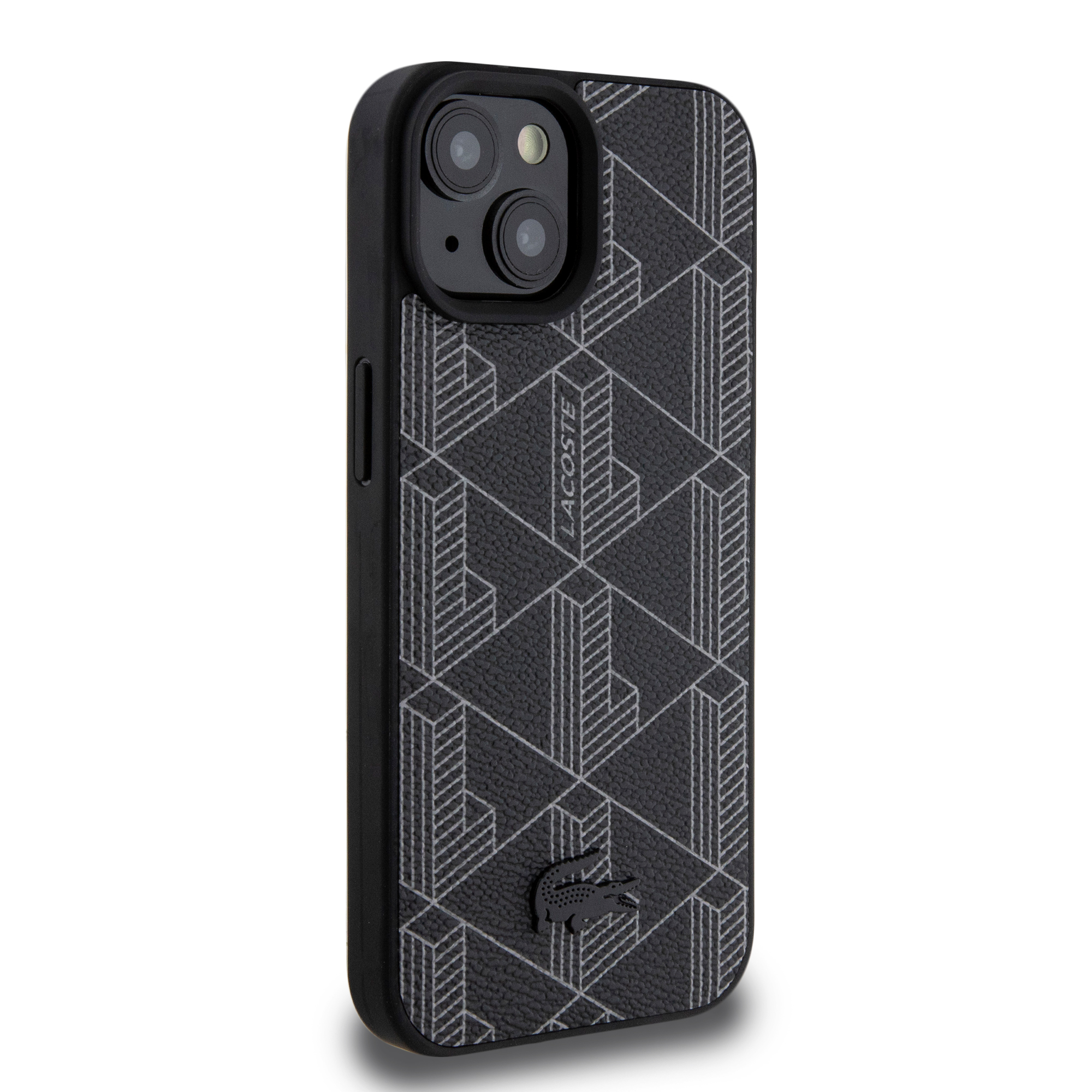 Foto 5 pulgar | Funda Lacoste Pu Monograma Para Iphone 15 - Negro Original