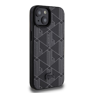 Foto 4 | Funda Lacoste Pu Monograma Para Iphone 15 - Negro Original