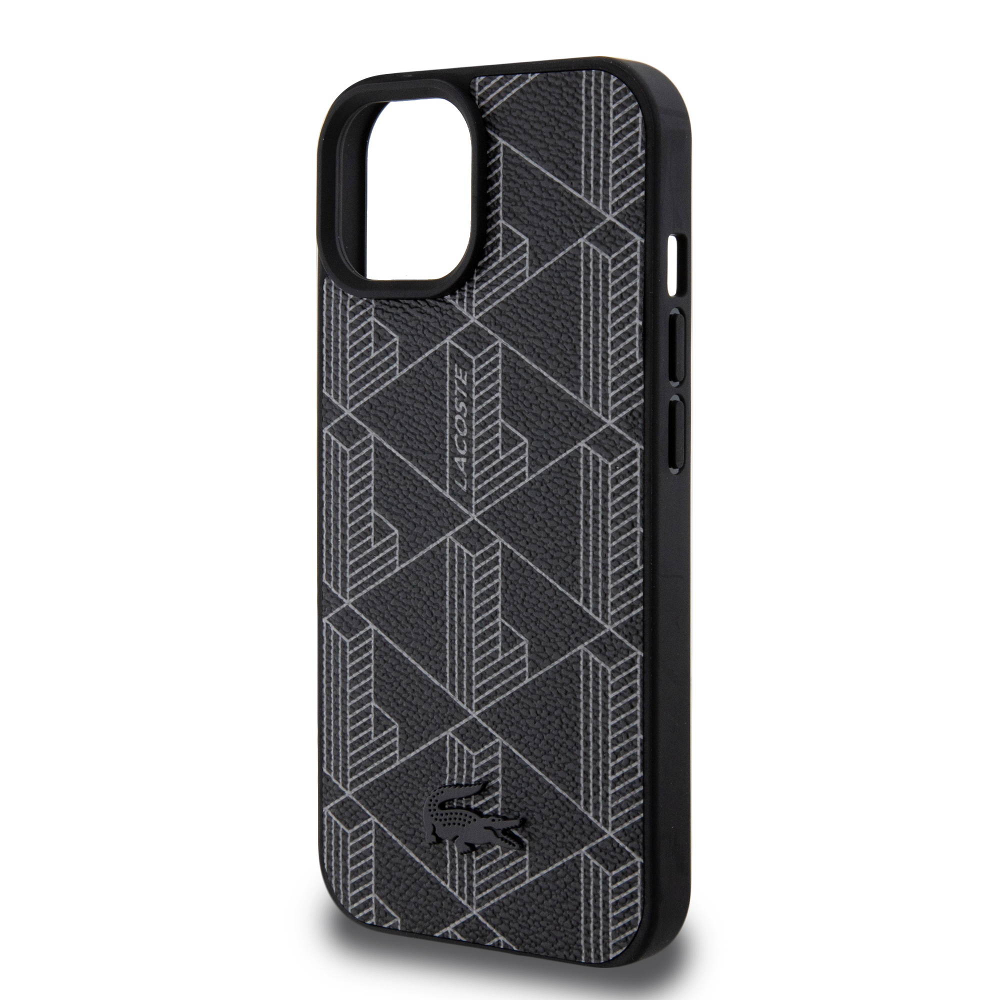 Foto 7 pulgar | Funda Lacoste Pu Monograma Para Iphone 15 - Negro Original