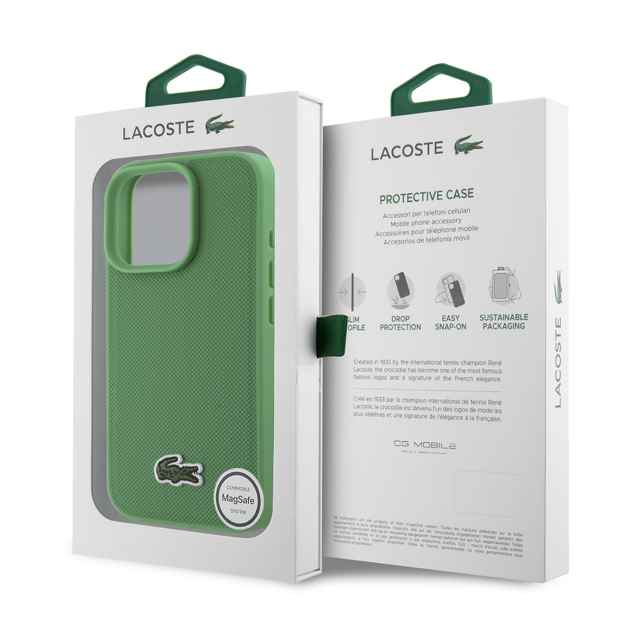 Foto 9 pulgar | Funda Lacoste Bordado Para Iphone 16 Pro Max- Verde Original