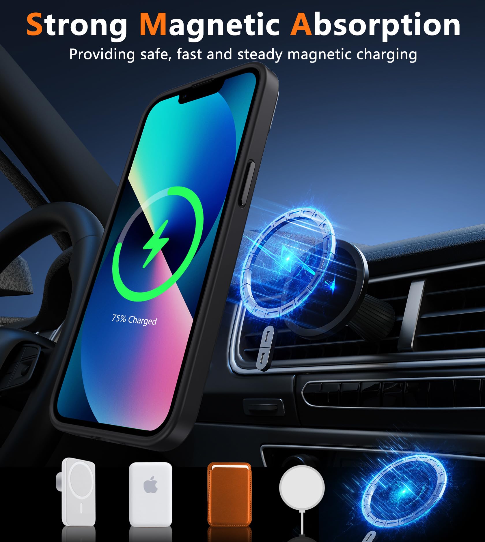 Foto 4 pulgar | Funda De Teléfono Fntcase Para Iphone 13/14 Magnética Translúcida Mate - Venta Internacional.